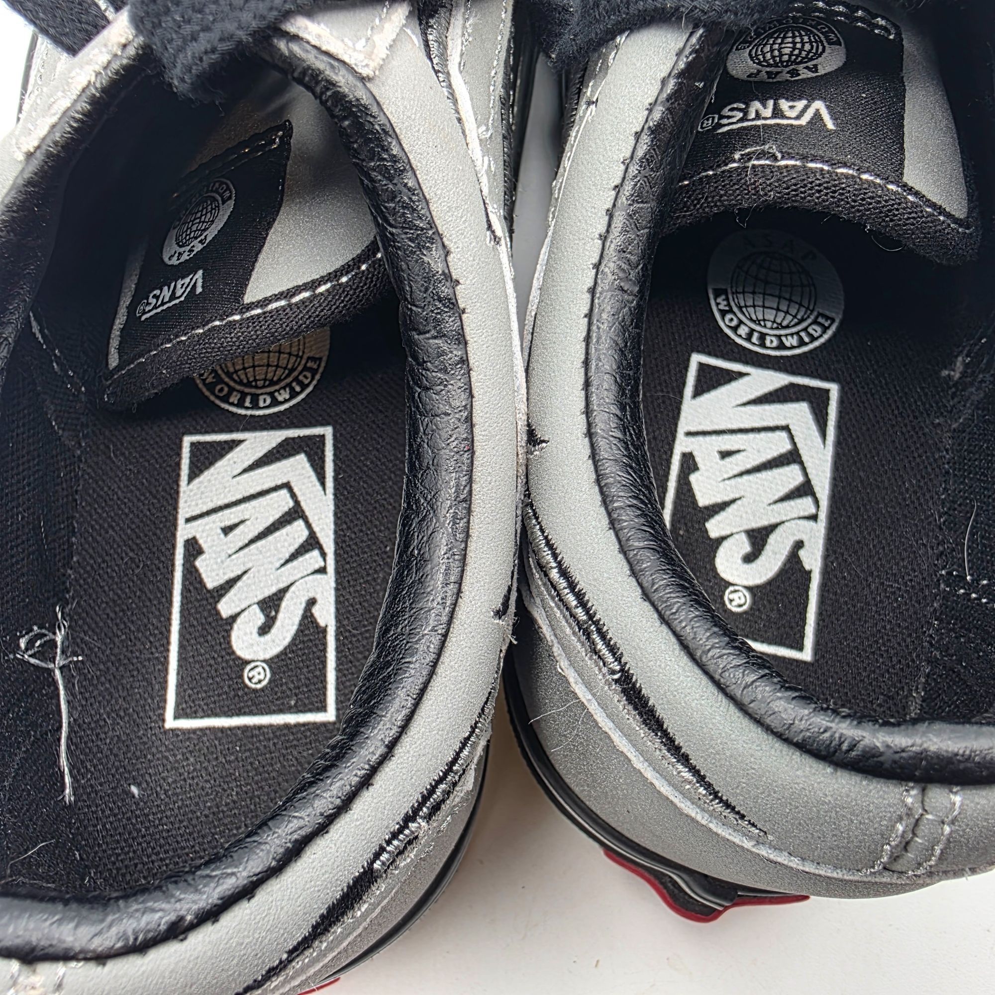 Vans Vans X ASAP Rocky Womens Size 7 Silver Black Sneakers Flame Size US 7 / IT 37 - 13 Thumbnail