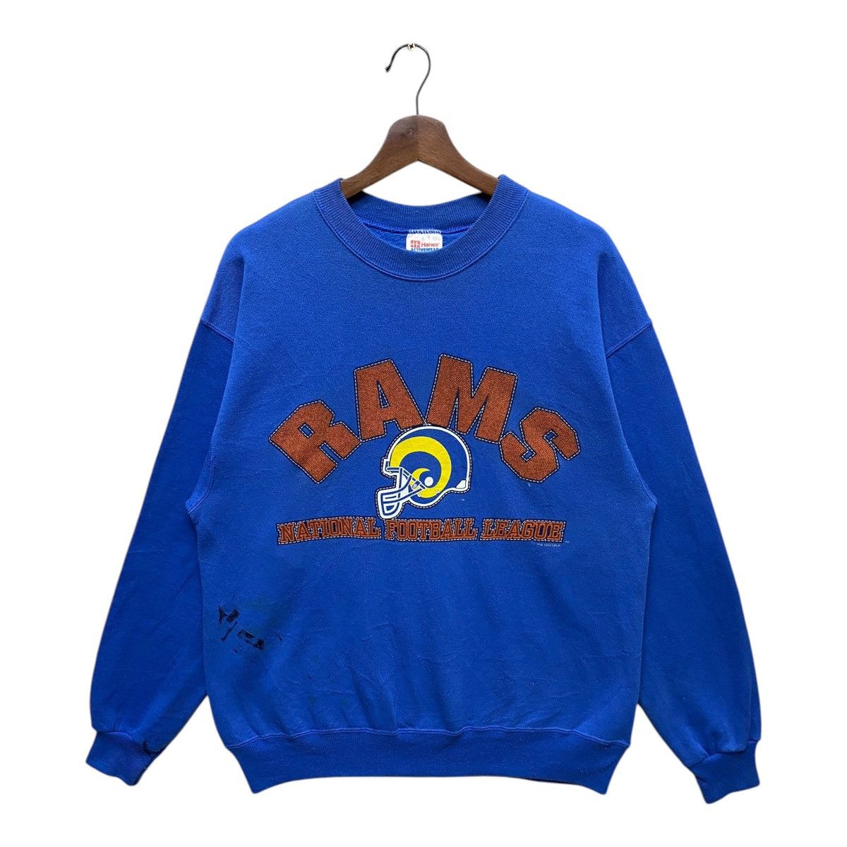 NFL × Vintage Vintage NFL Sweatshirt RAMS Pullover Crewneck Size L Size US L / EU 52-54 / 3 - 1 Thumbnail