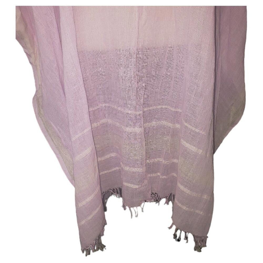 Eileen Fisher CT1115 Eileen Fisher Violet Cotton Cover up/Tunic One Size Size L / US 10 / IT 46 - 2 Thumbnail