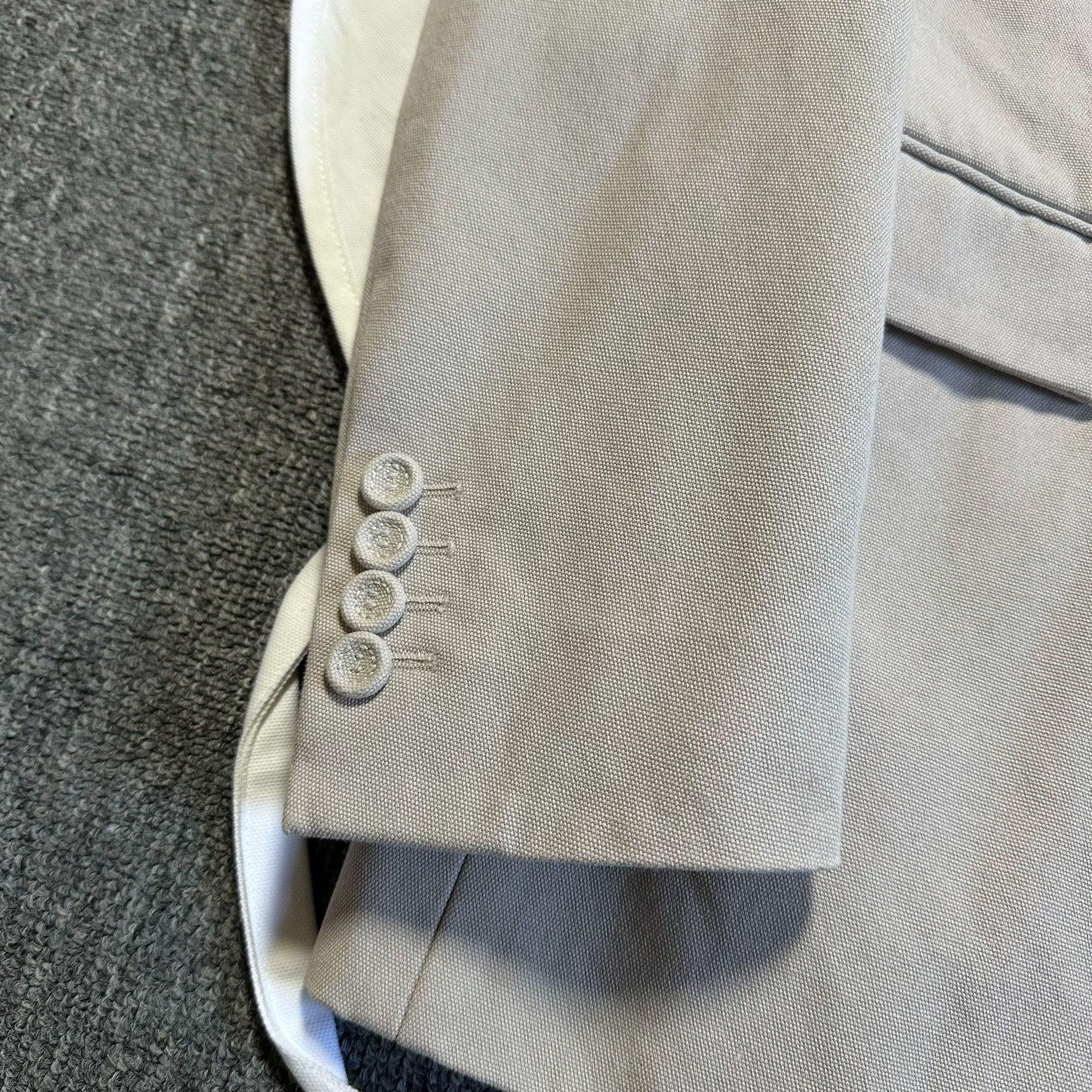 Dior Dior Beige Lightweight Blazer with Green Lining Size US L / EU 52-54 / 3 - 2 Thumbnail