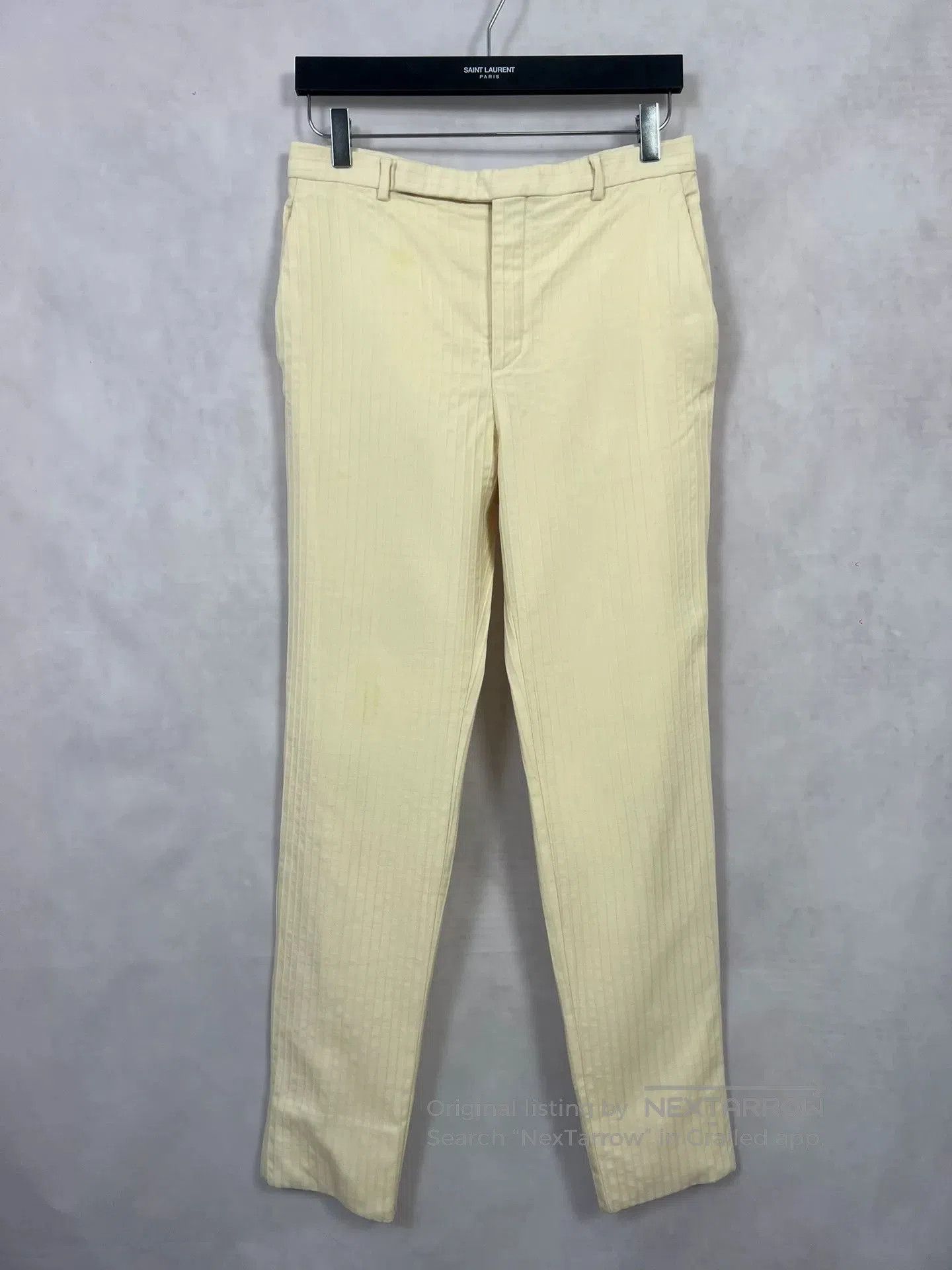 Saint Laurent Paris Saint Laurent Beige Striped Suit Set. Size US M / EU 48-50 / 2 - 5 Thumbnail