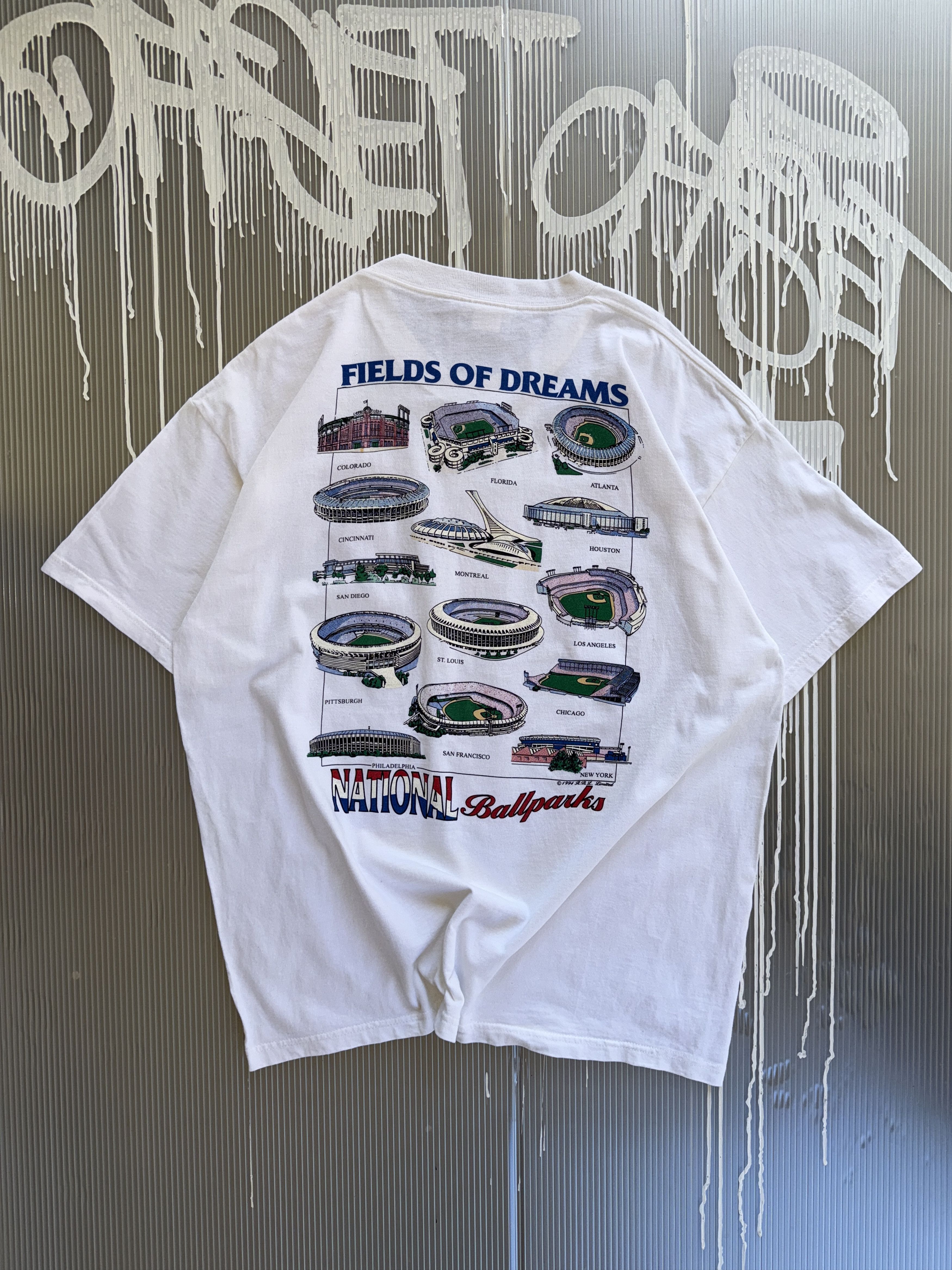 Lee Lee MLB vintage white t-shirt 1994 - XL Size US XL / EU 56 / 4 - 1 Thumbnail