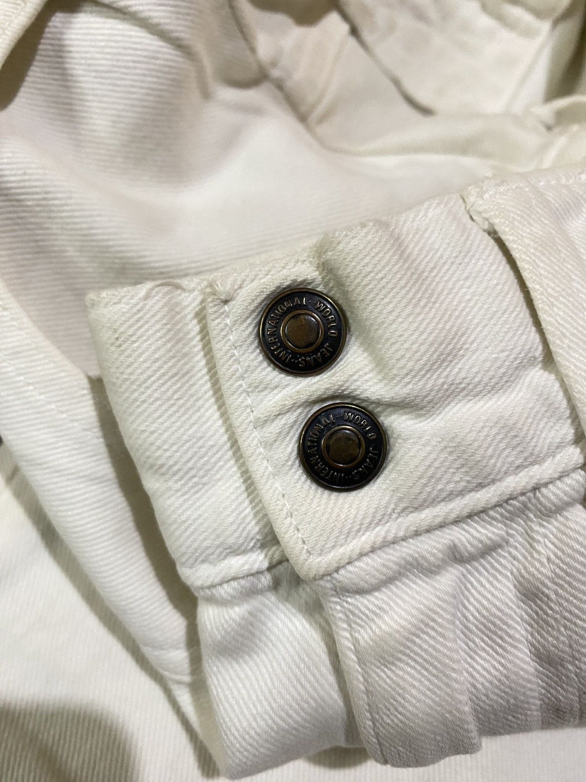 Kapital Kapital Japan White Buckleback Denim Size US 27 - 7 Thumbnail