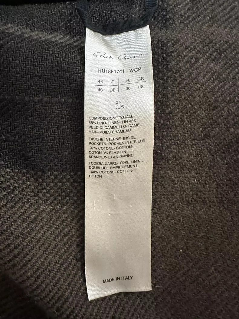 Rick Owens Rick Owens Rick Owens Wool Check Shirt Jacket-2507 Size US M / EU 48-50 / 2 - 3 Thumbnail