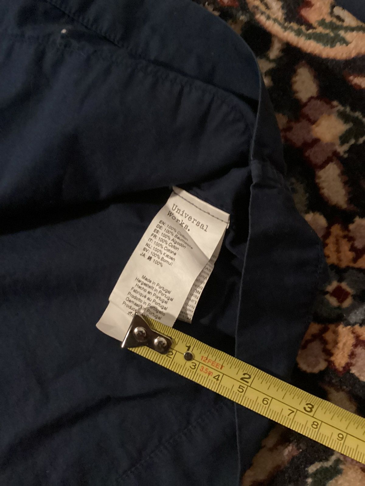 Universal Works Universal Works - Navy Cotton Bakers Jacket / Overshirt Size US M / EU 48-50 / 2 - 4 Thumbnail