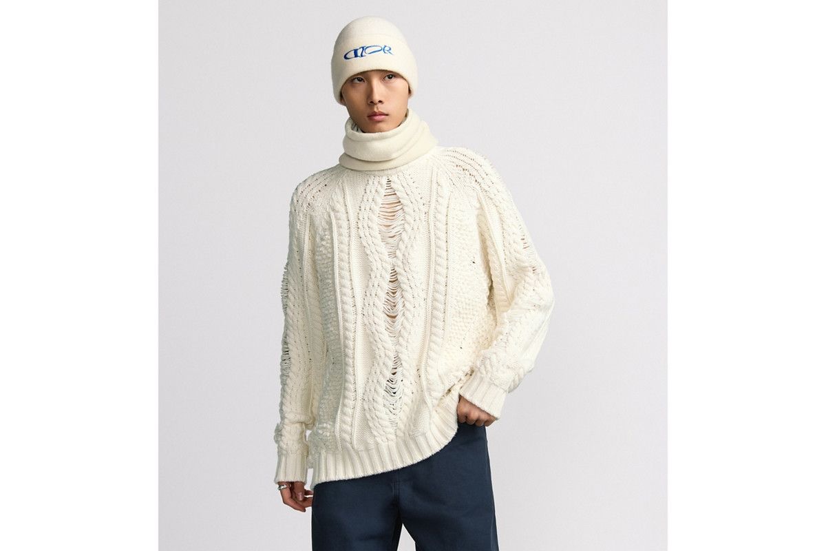 Dior o1bcso1str0326 Turtleneck Sweater in White Size US M / EU 48-50 / 2 - 3 Thumbnail