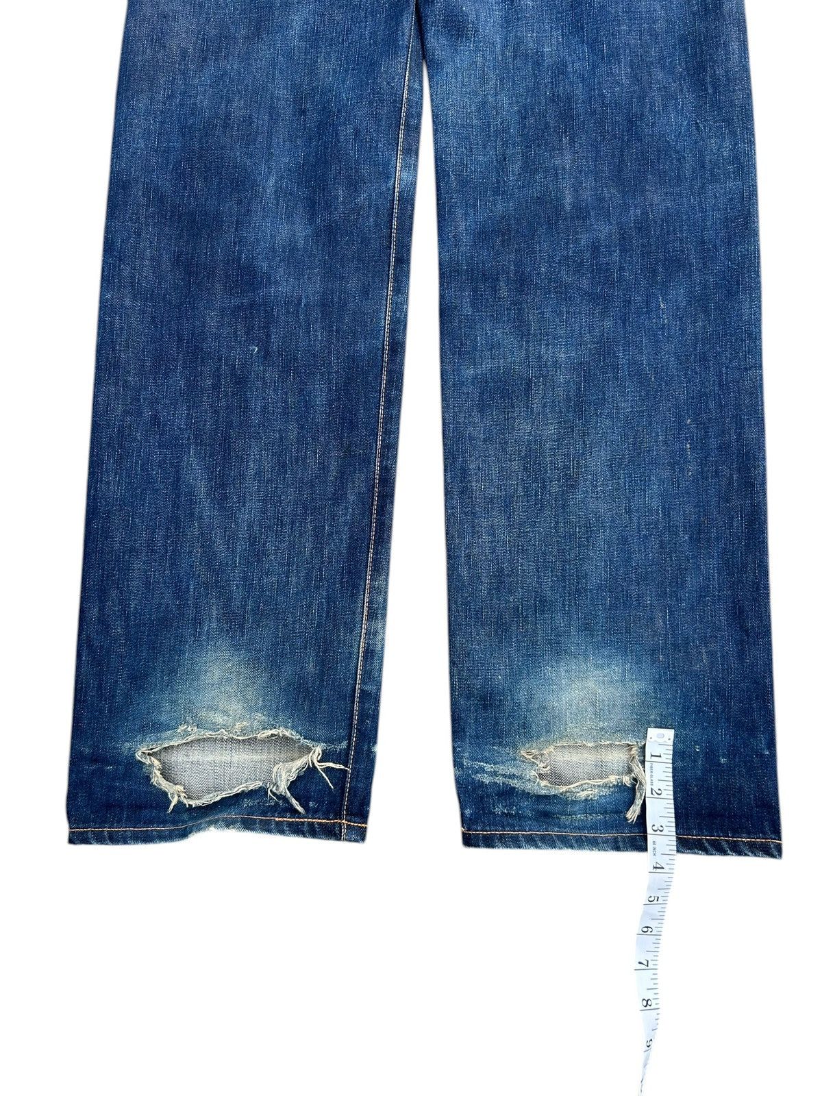 Kapital Vintage Edwin 505X Selvedge Distressed Denim Jeans Size US 32 / EU 48 - 15 Thumbnail