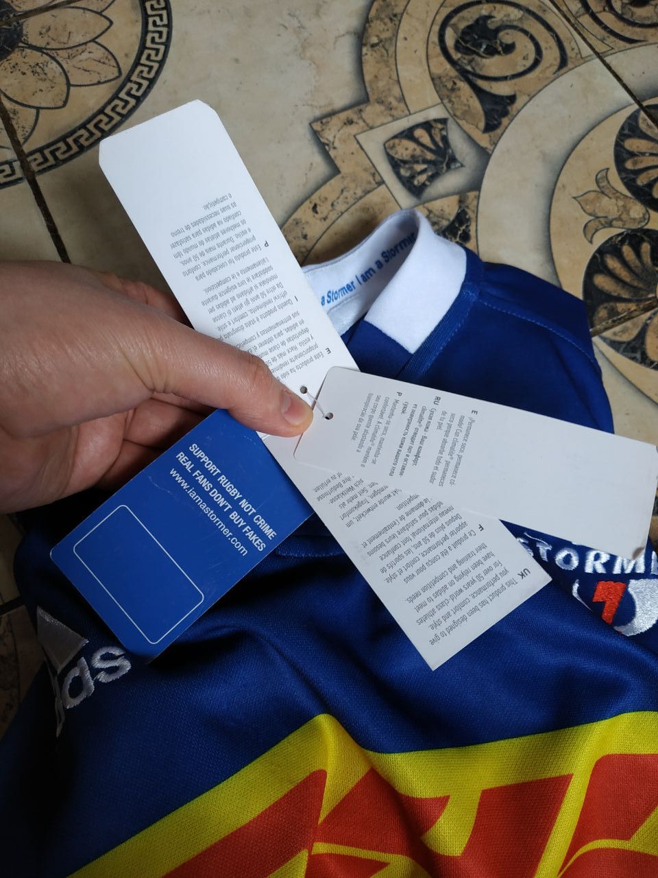 Adidas Adidas Stormers Rugby Jersey 2014 DHL Rugby Shirt L NWT Size US L / EU 52-54 / 3 - 13 Thumbnail