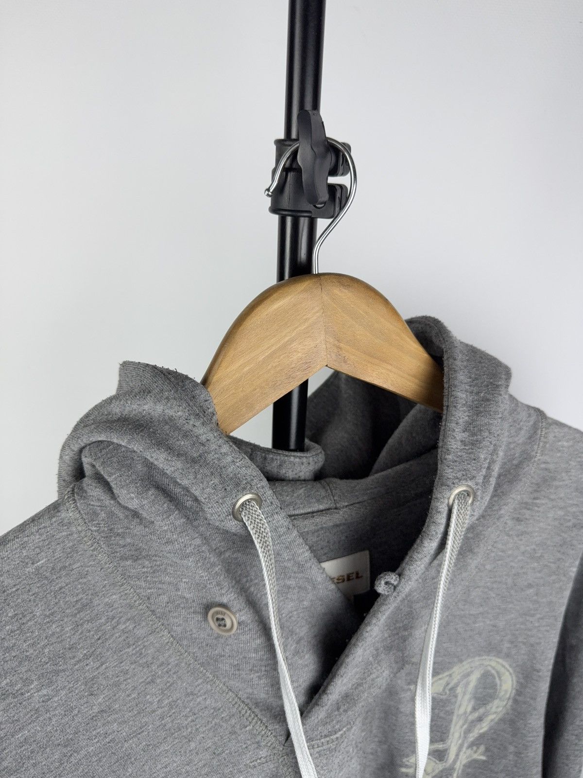 Diesel Luxury Vintage 00s Diesel Superior Division Hoodie XL 🩶 Size US XL / EU 56 / 4 - 10 Thumbnail