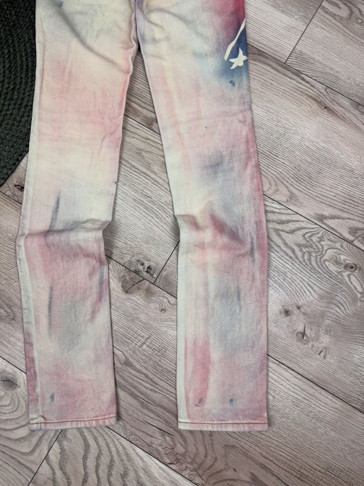 John Galliano Galliano Y2K 00s Flag Jeans Size 26" / US 2 / IT 38 - 11 Thumbnail