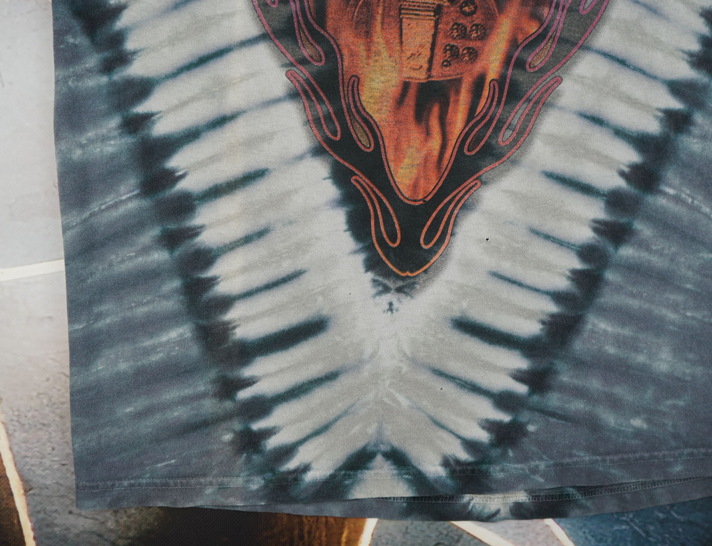 Band Tees × Liquid Blue × Vintage 2010s ACDC Hells Bells Liquid Blue Tie Dye T-Shirt Size US M / EU 48-50 / 2 - 5 Thumbnail