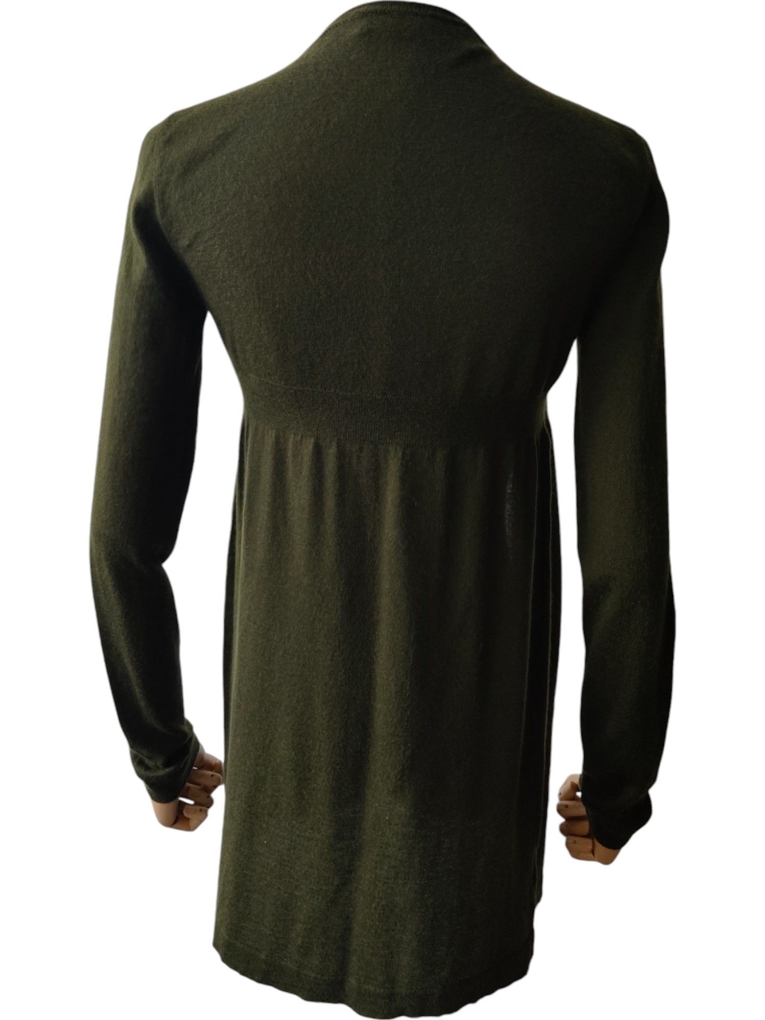 Marni Olive Green Cashmere Open Cardigan Size XS / US 0-2 / IT 36-38 - 4 Thumbnail