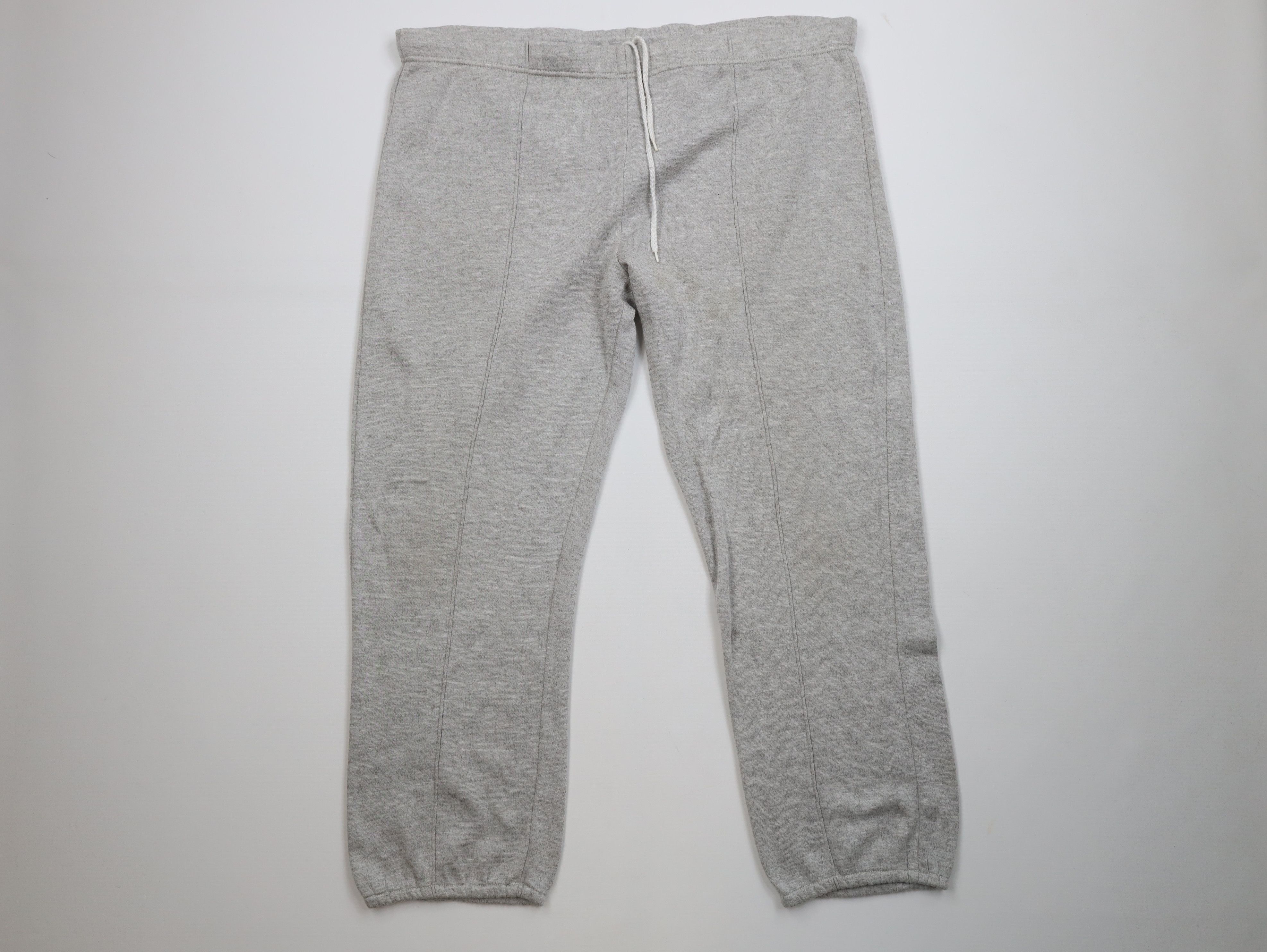 Vintage Vintage 70s Streetwear Triblend Sweatpants Heather Gray Size US 40 / EU 56 - 1 Thumbnail