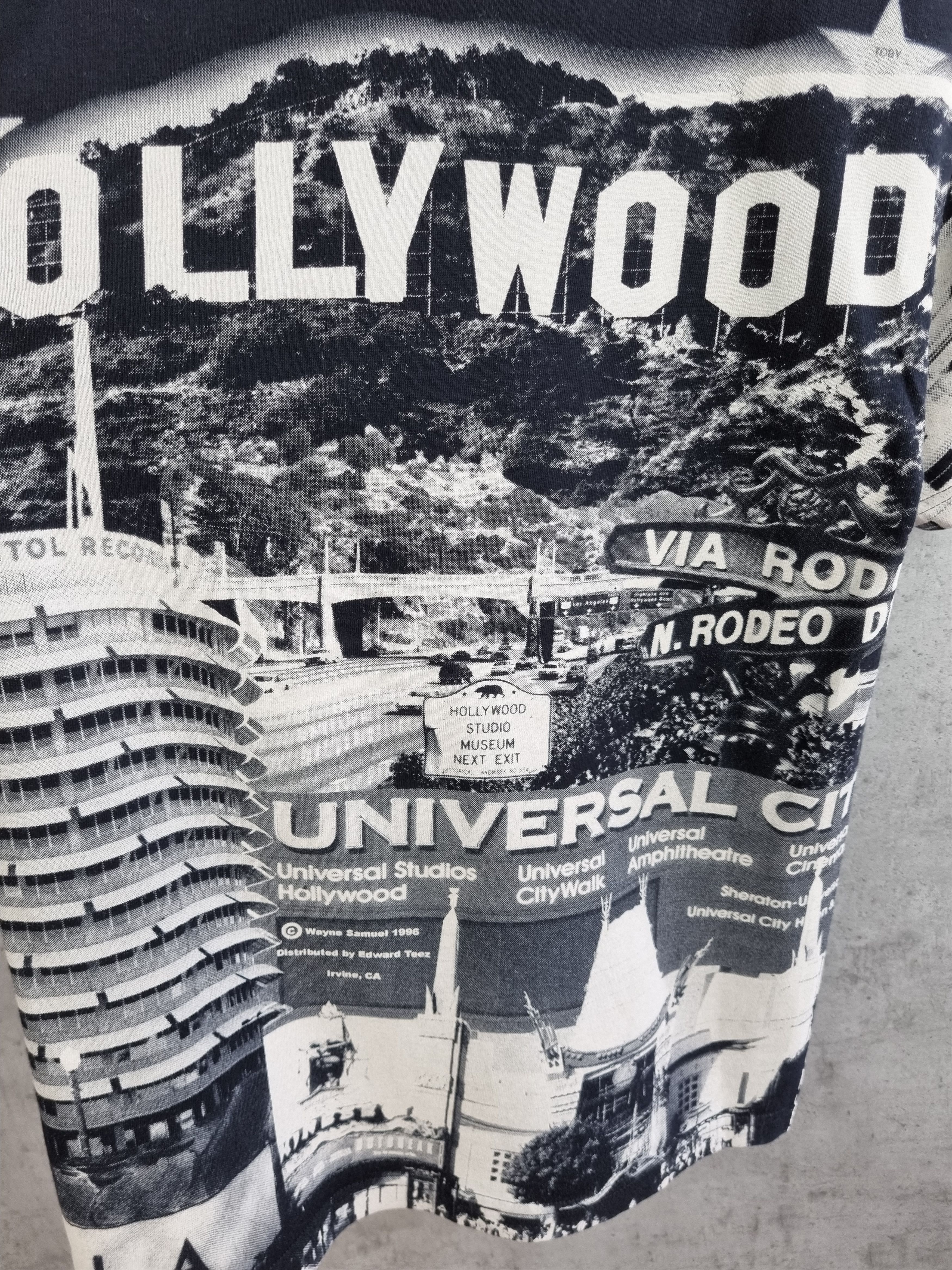 Vintage Rare Vintage Hollywood All Over Print Tee Shirt Size US M / EU 48-50 / 2 - 4 Thumbnail