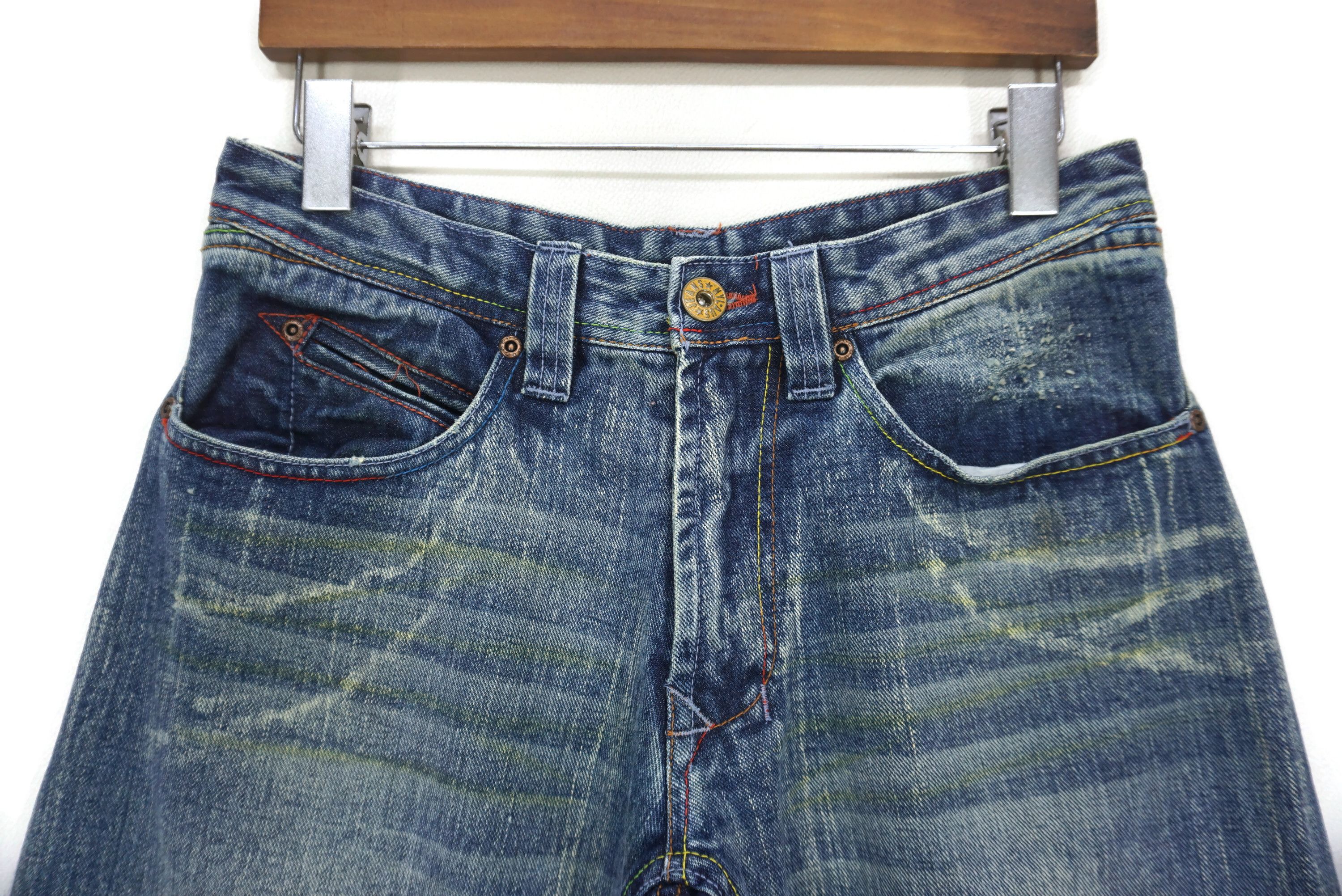 Japanese Brand Nylaus Jeans Size W30xL30.5 Low Rise Straight Leg Denim Size US 30 / EU 46 - 3 Thumbnail