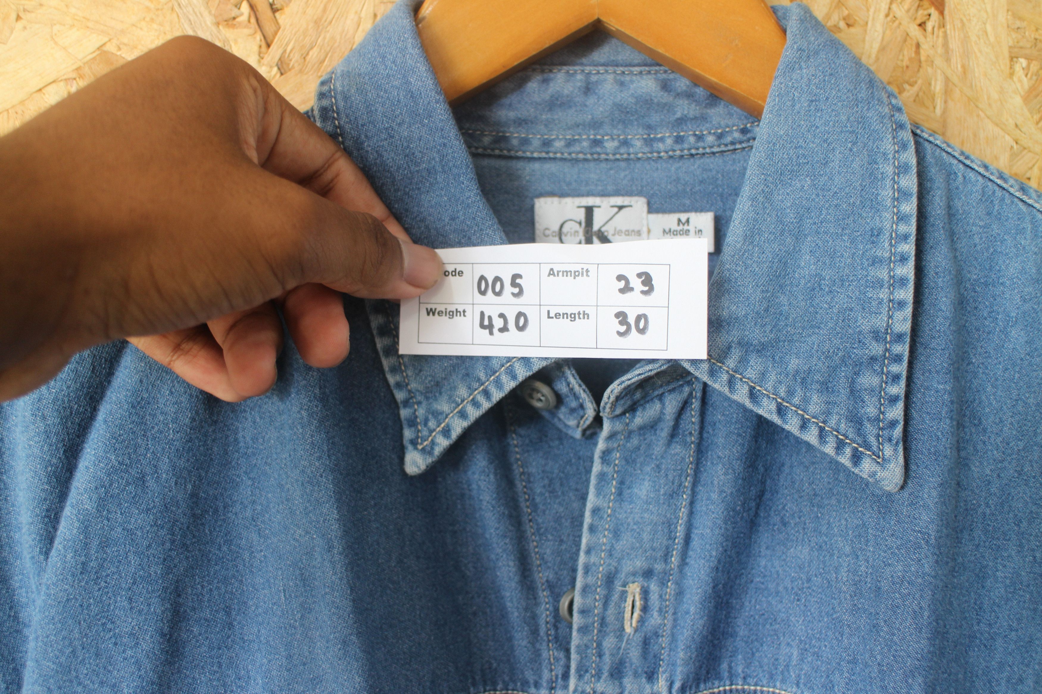 Calvin Klein CK Men Denim Blue Denim Calvin Klein Shirt Size M Size US M / EU 48-50 / 2 - 5 Thumbnail