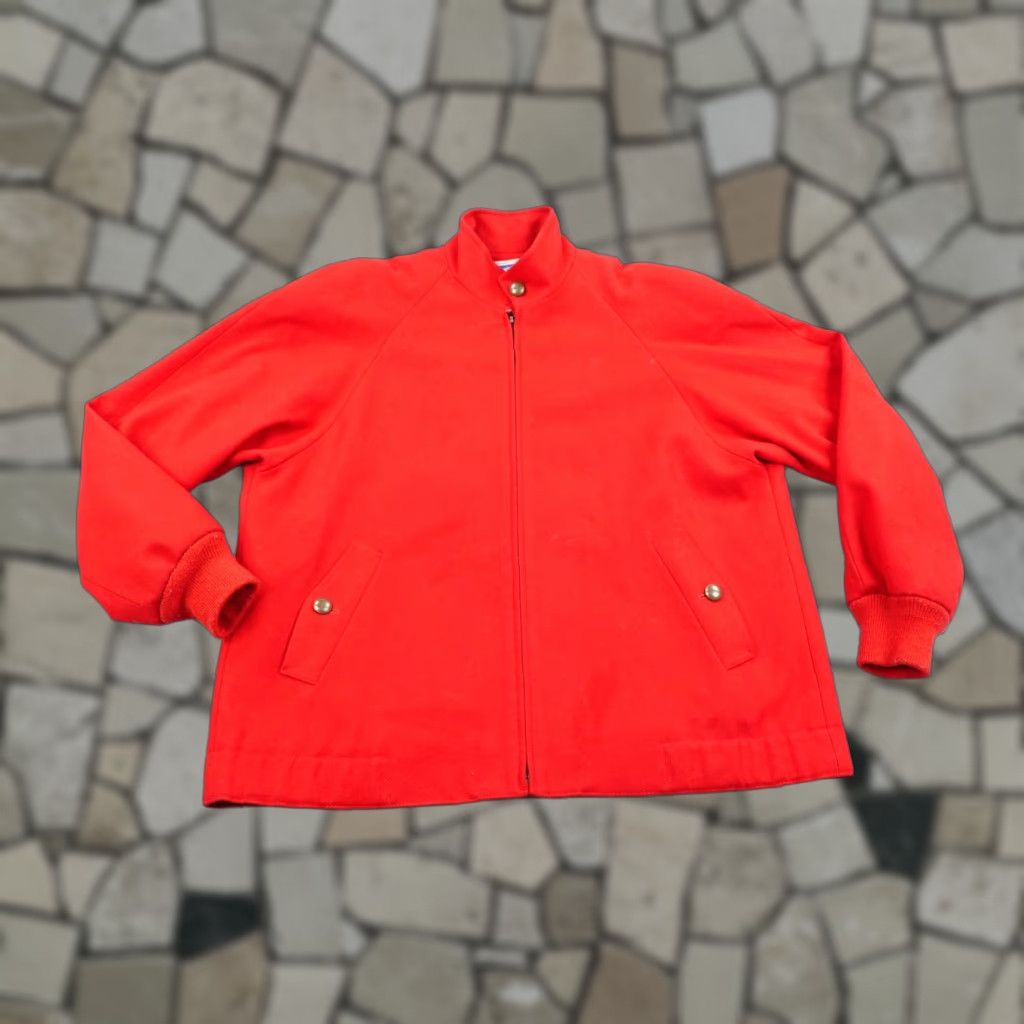 Pendleton Vintage Pendleton Jacket Womens Medium Red Wool Shoulder Pads Coat Zip Up 80s Size M / US 6-8 / IT 42-44 - 1 Thumbnail