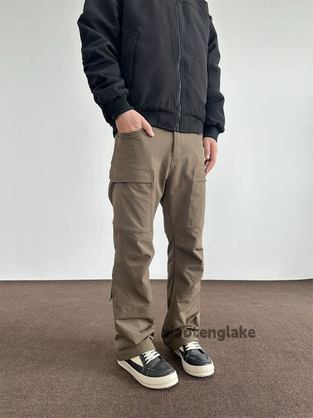 Designer Unisex outdoor punk hiphop loose baggy cargo pants Size US 32 / EU 48 - 4 Thumbnail