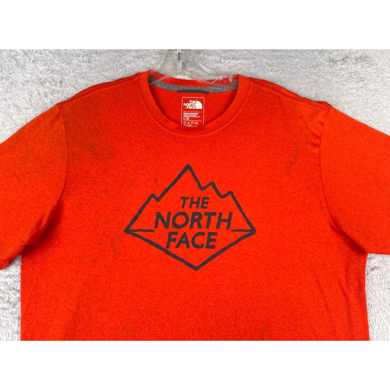 The North Face The North Face The North Face Shirt Men Large Red Short Sleeve Crew Neck Flashdry Polyester Size US L / EU 52-54 / 3 - 4 Thumbnail