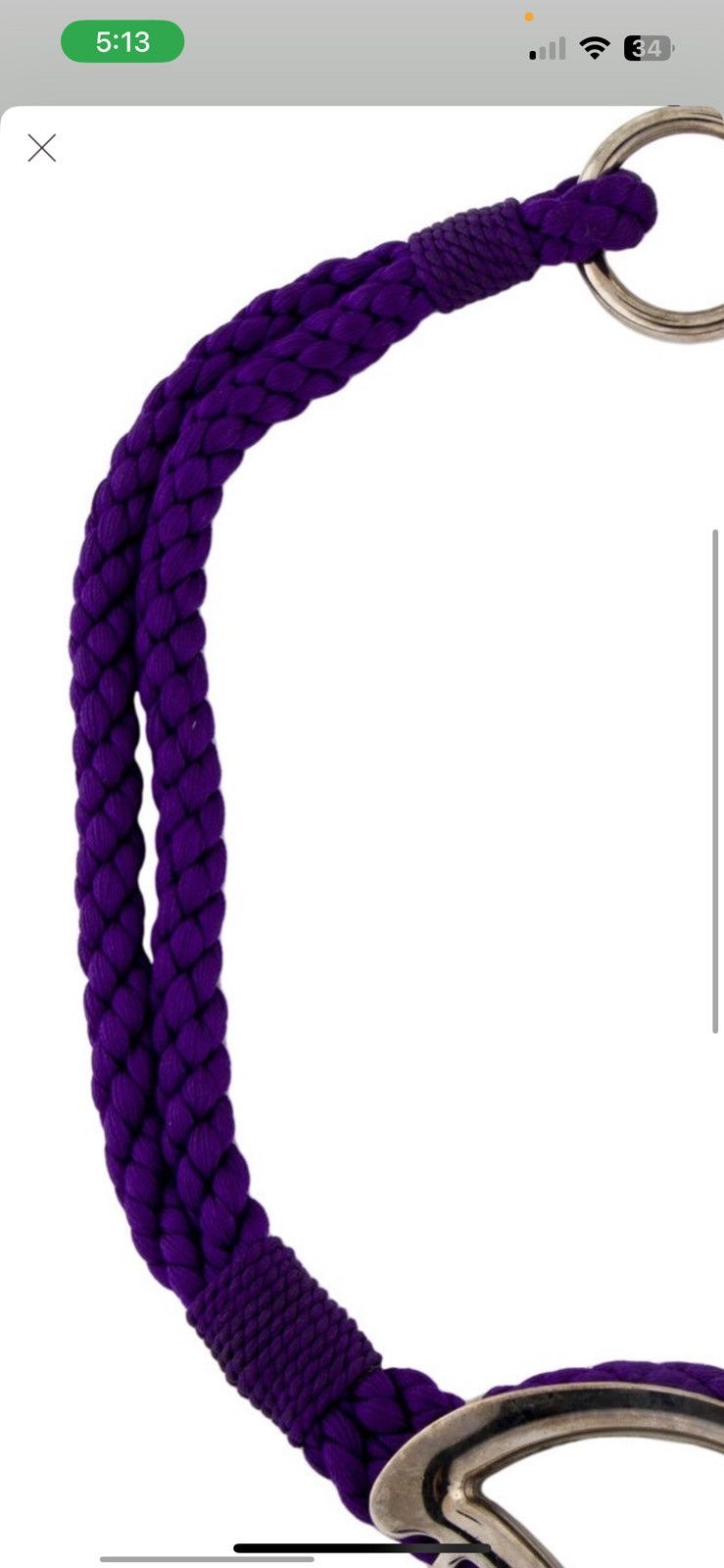 Etro ETRO purple braided & silver claw buckle waist belt Size ONE SIZE - 8 Thumbnail