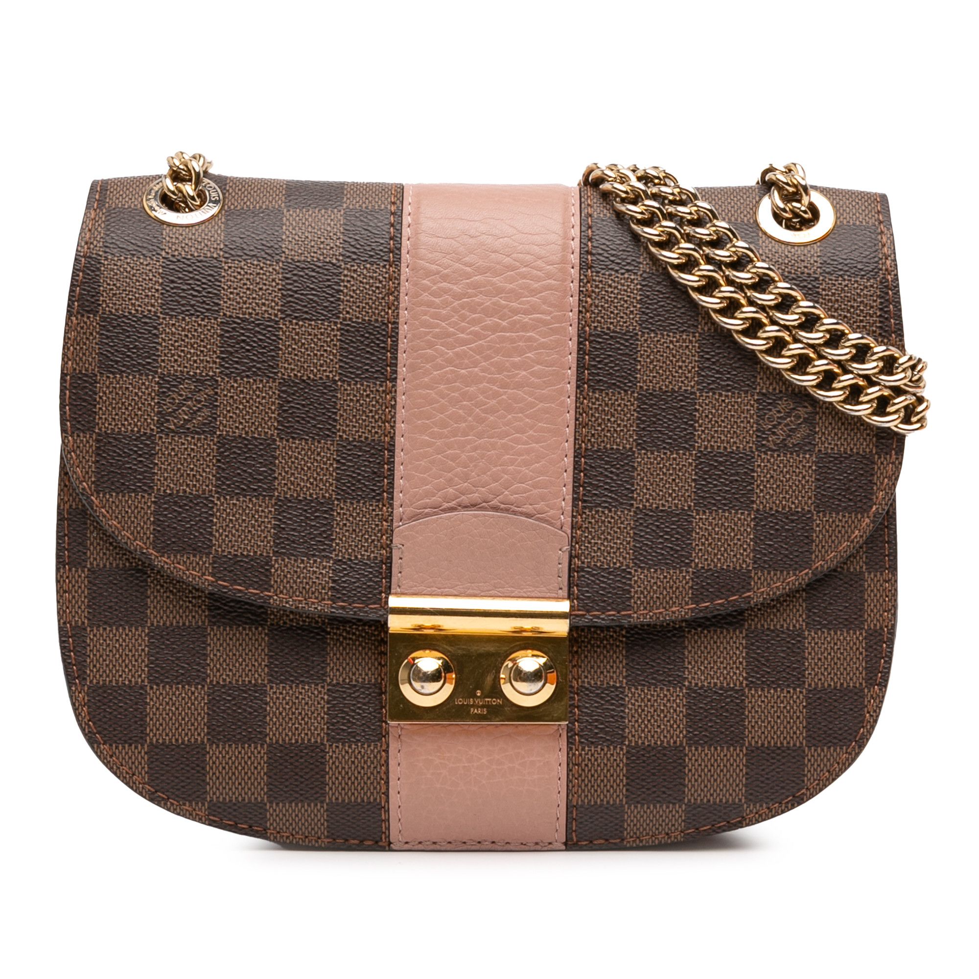 Louis Vuitton Louis Vuitton Damier Ebene Cuir Taurillon Wight Size ONE SIZE - 1 Thumbnail
