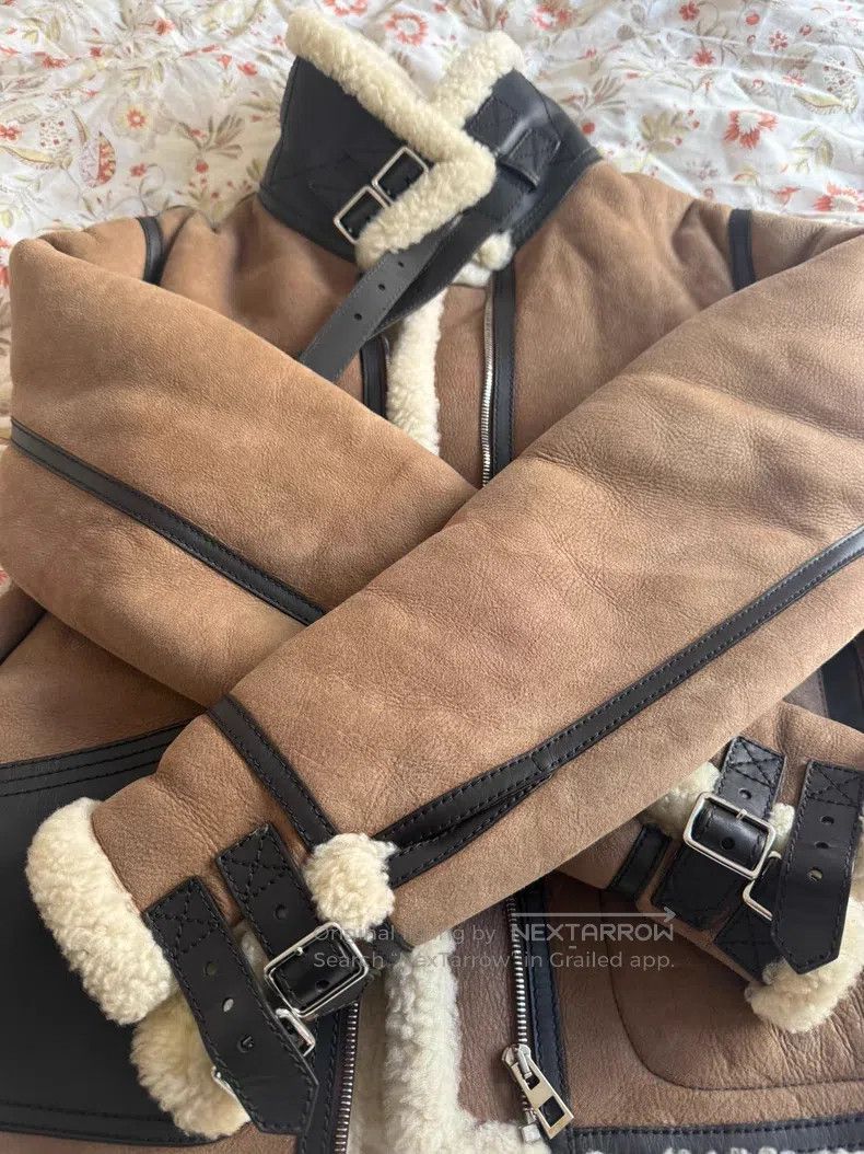 Loewe Loewe Leather and Fur Integrated Jacket Size M / US 6-8 / IT 42-44 - 2 Thumbnail
