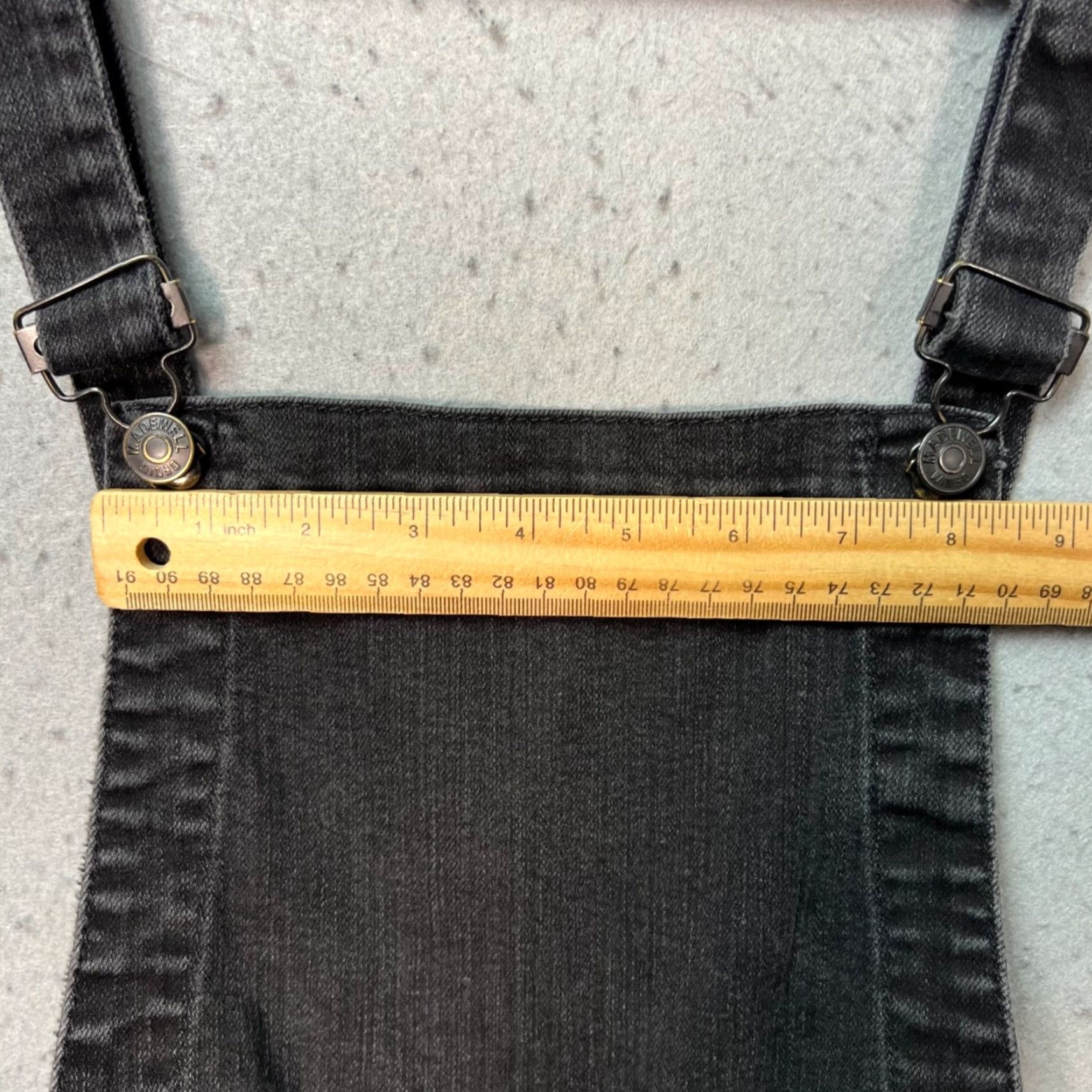 Madewell Madewell Womens Small Black Denim Overalls Skinny Stretch Jumpsuit One-Piece Casual Size 28" / US 6 / IT 42 - 5 Thumbnail