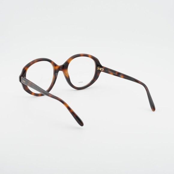 Loewe Loewe LW50077I 052 Eyeglasses Havana 52mm Round Frame Size ONE SIZE - 3 Thumbnail