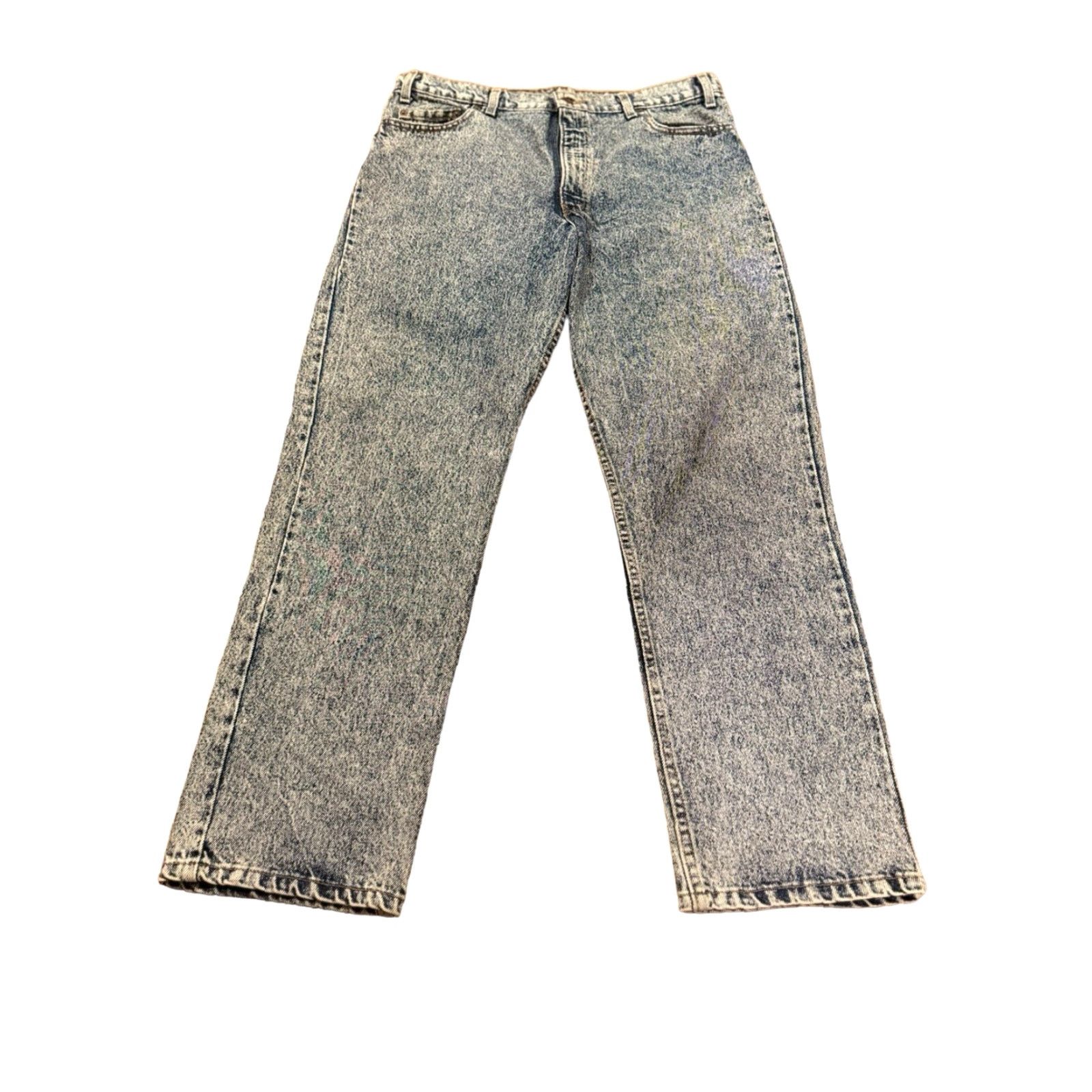 Denime VINTAGE Levi’s 540 Jeans Denim 80s Red Tab Acid Wash Relaxed Fit 38x30 USA Blue Mens Size US 38 / EU 54 - 2 Thumbnail