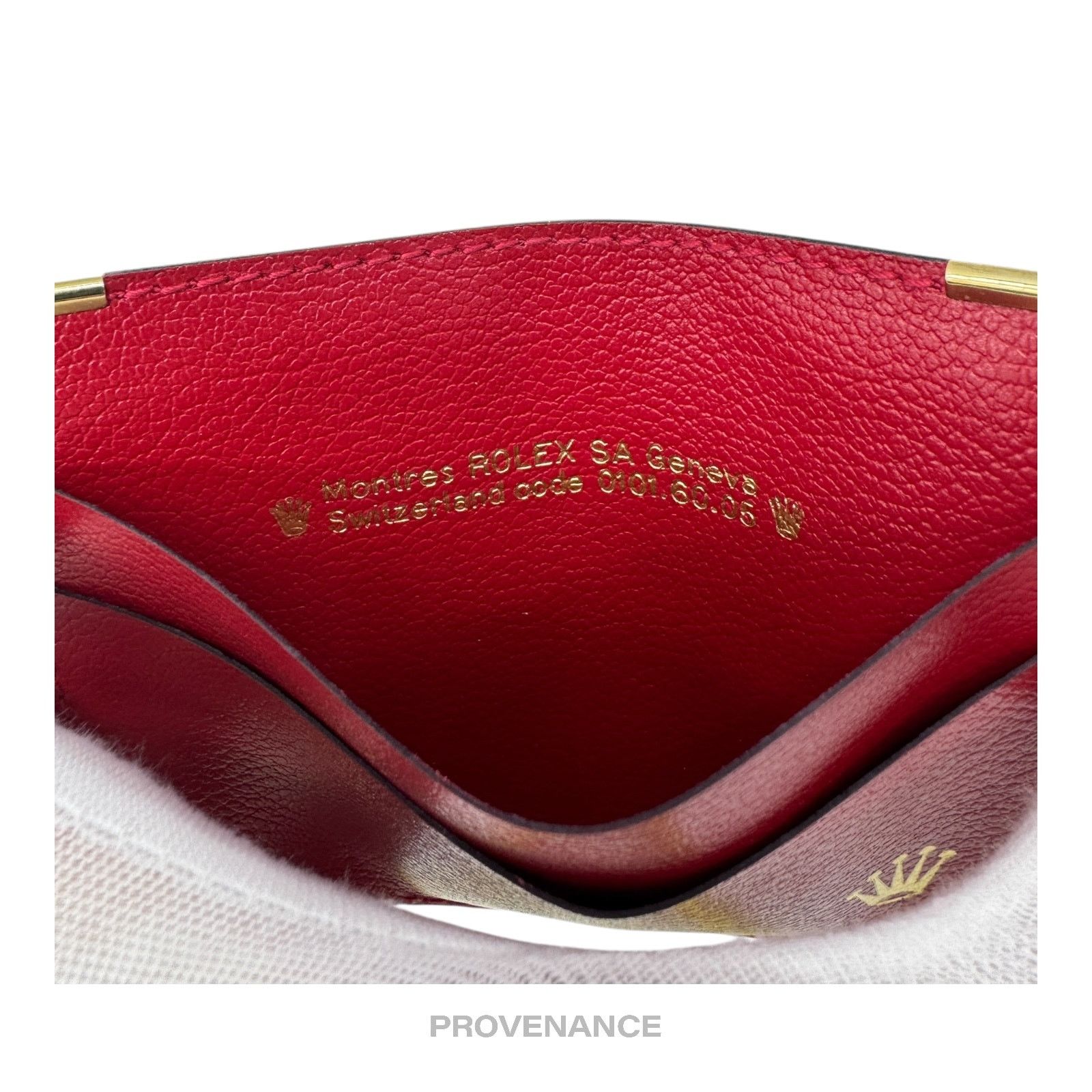 Rolex 🔴 Rolex Card Holder Wallet - Red Leather Size ONE SIZE - 6 Thumbnail