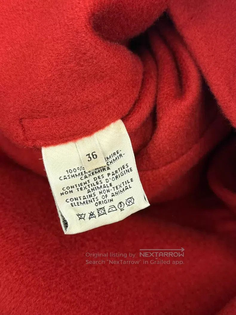 Hermes Hermes Red Collar Tie-Dye Cashmere Coat Size XS / US 0-2 / IT 36-38 - 5 Thumbnail