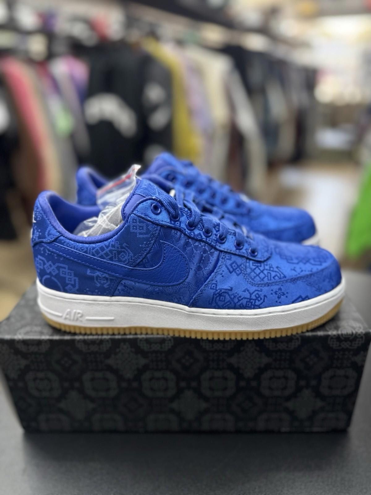 Nike Air Force 1 Low CLOT Blue Size 8 Tear Away Silk NEW