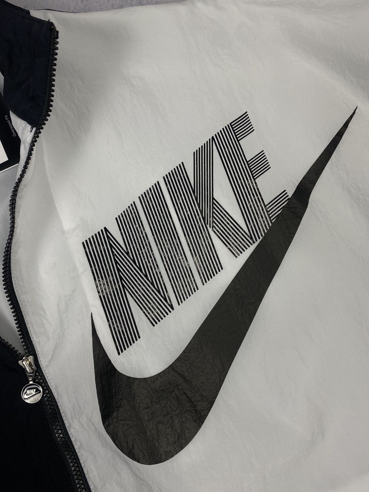 Nike New Nike Swoosh Big Logo Nylon Y2K Drill Jacket Bomber Size S / US 4 / IT 40 - 8 Thumbnail