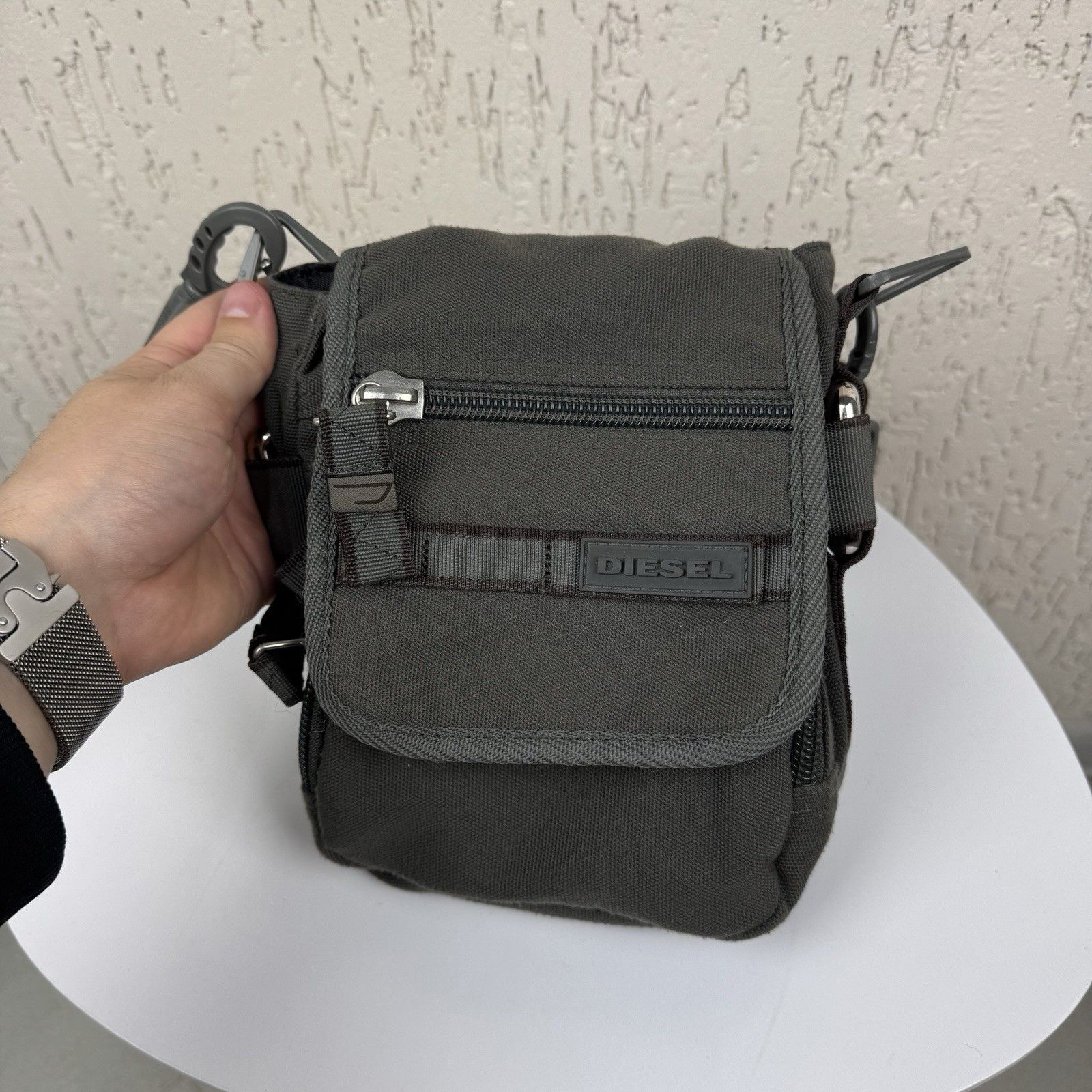Diesel Vintage Diesel Crossbody Shoulder Bag Y2K Multi Pocket Messe Size ONE SIZE - 1 Thumbnail