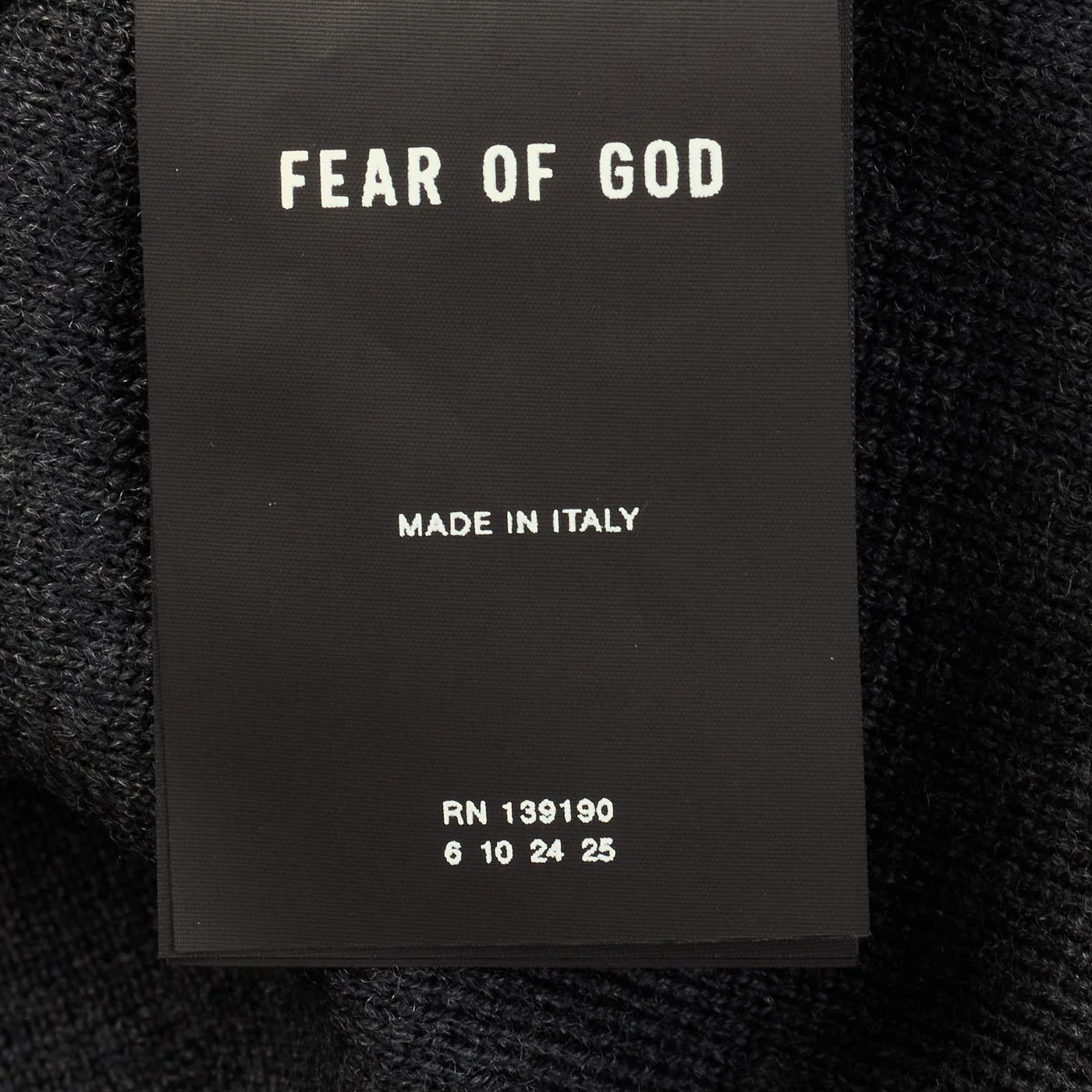 Fear of God FEAR OF GOD Dark Gray Virgin Wool Knit Turtleneck Sweater Size US L / EU 52-54 / 3 - 8 Thumbnail