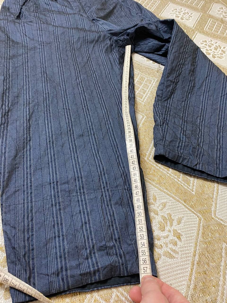 Annette Gortz 🔥 Annette Gortz Baggy Trousers Pants Striped Blue Wide Size 26" / US 2 / IT 38 - 9 Thumbnail