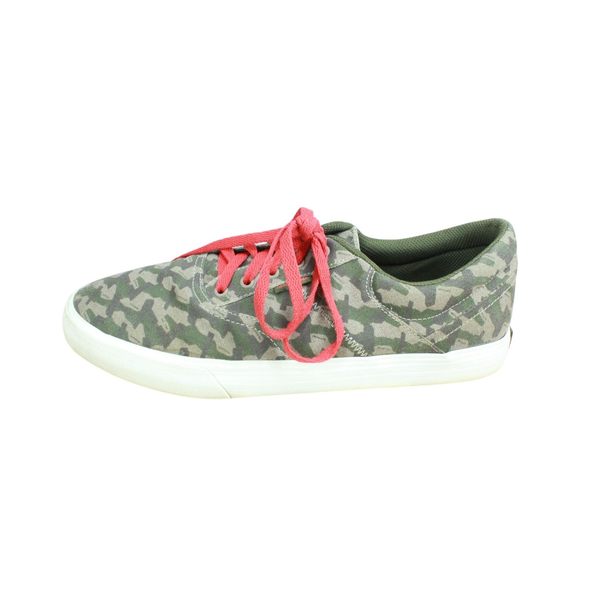 Supra Supra Camo Canvas Skate Shoes Green Red Size US 13 / EU 46 - 1 Thumbnail