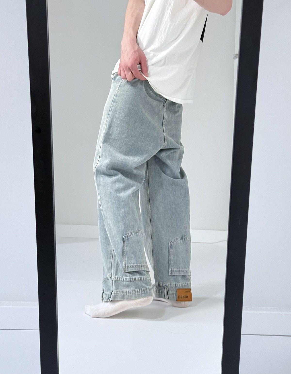 Other Vintage avantgarde Y2K streetwear opium wide jeans Size US 30 / EU 46 - 1 Thumbnail