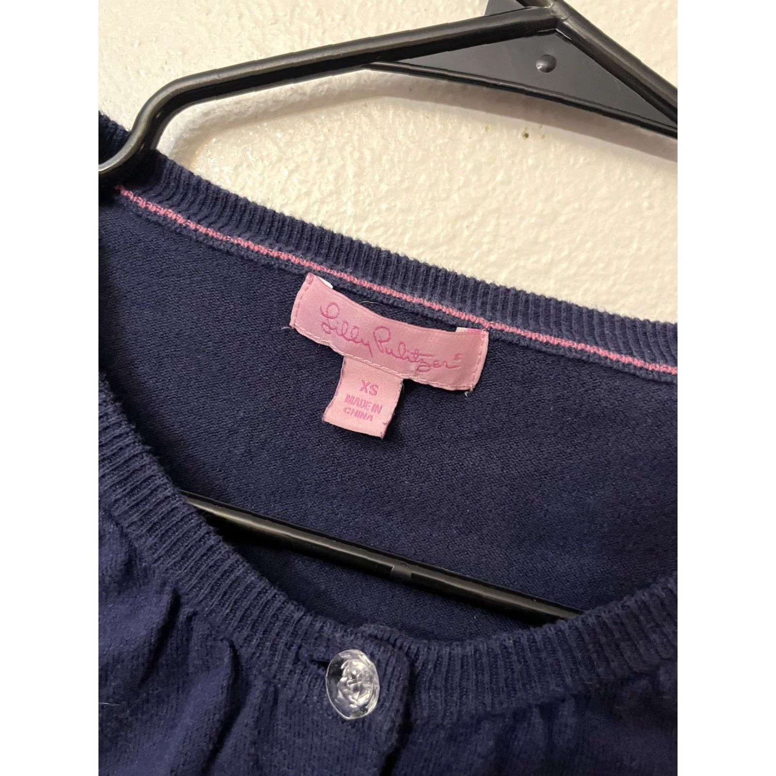 Lilly Pulitzer Lilly Pulitzer Cardigan Sweater Women's XS Navy Blue Long Sleeve Button Up Classic Preppy Size XS / US 0-2 / IT 36-38 - 3 Thumbnail