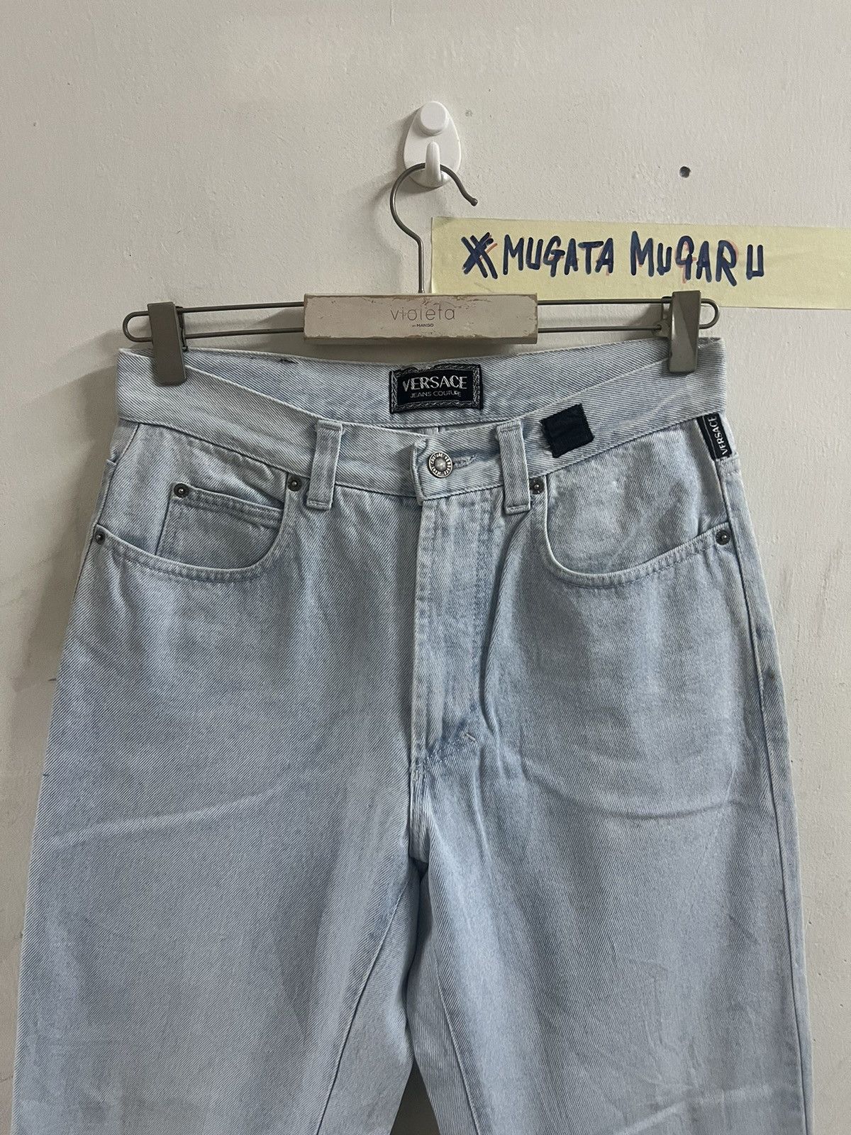 Japanese Brand VINTAGE VERSACE DISTRESSED DENIM PANT Size US 28 / EU 44 - 2 Thumbnail