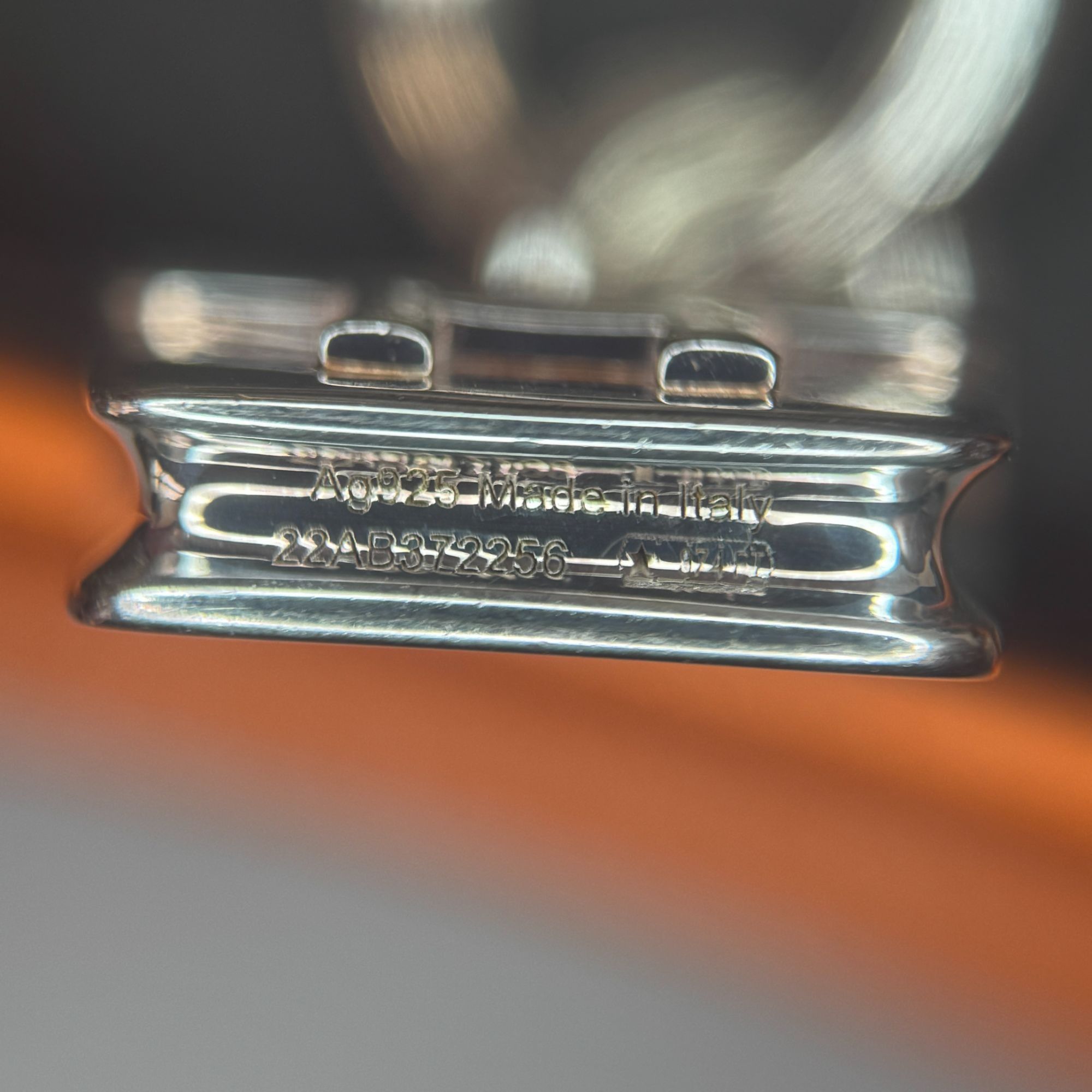 Hermes Hermès Sterling Silver Kelly Bag Charm Necklace Toggle Clasp Size ONE SIZE - 4 Thumbnail