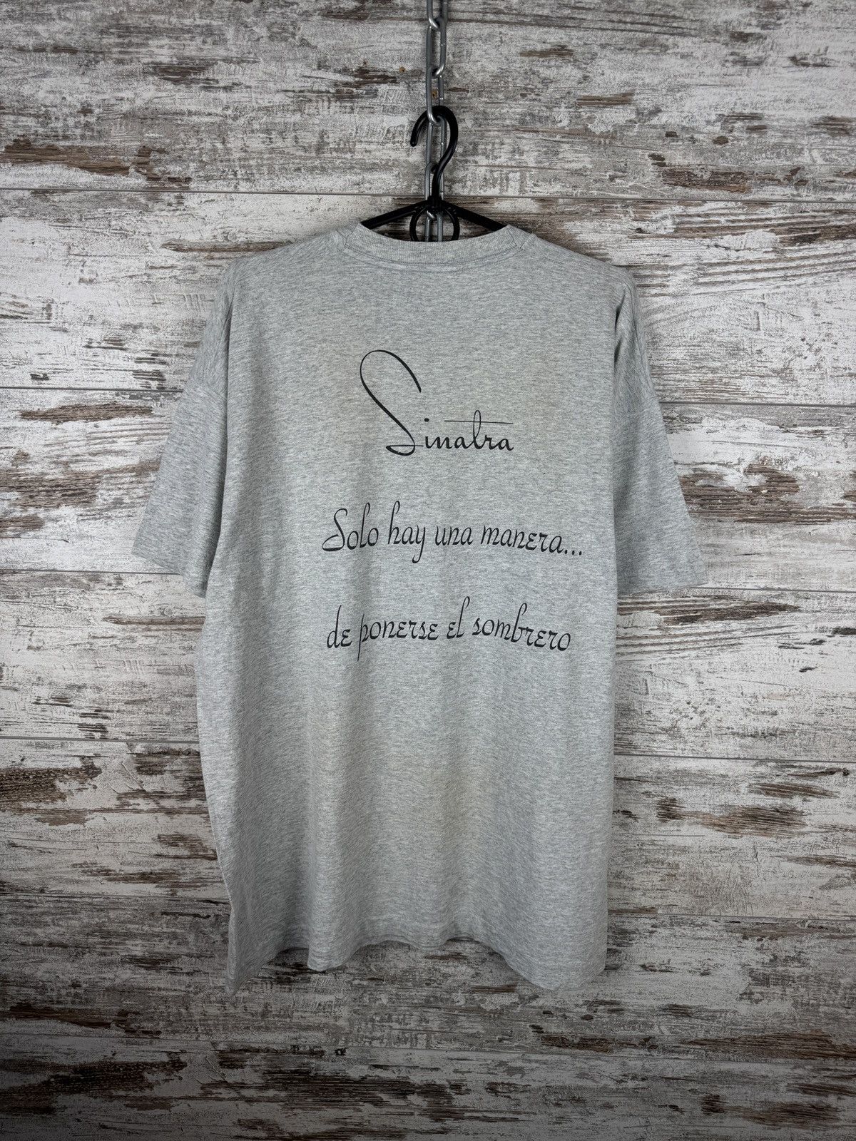 Vintage Mens Vintage Frank Sinatra T-shirt 1998 tee Francis Albert Size US L / EU 52-54 / 3 - 13 Thumbnail