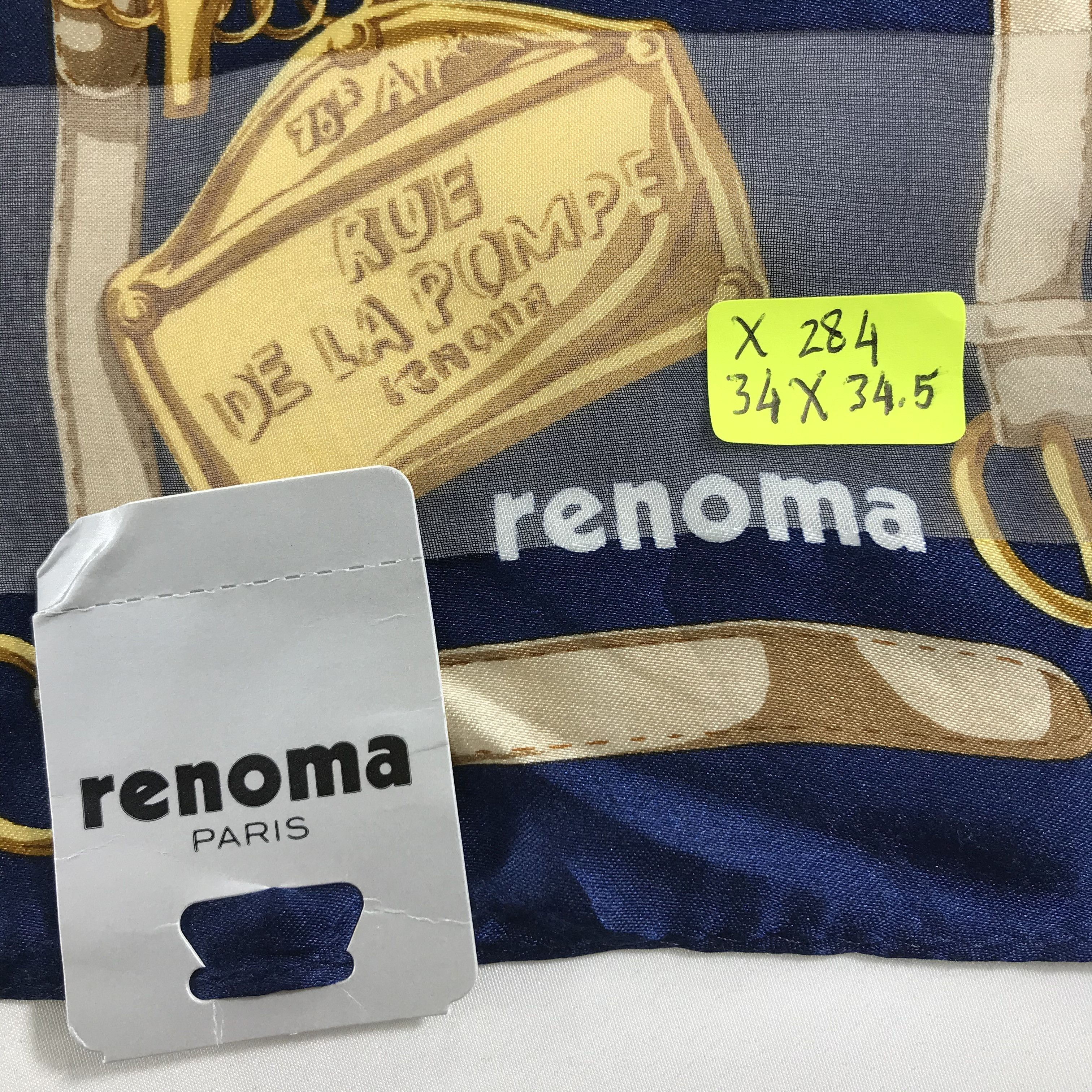 Renoma × Vintage Vintage Renoma Silk Scarf Size ONE SIZE - 7 Thumbnail