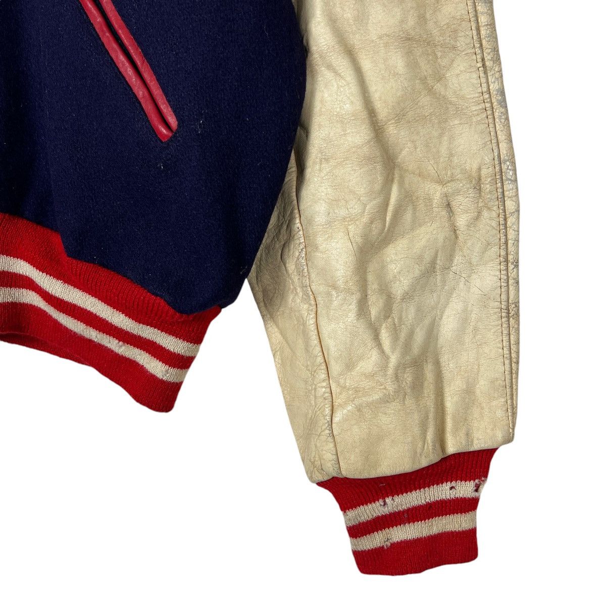 Vintage 🔥 50s VINTAGE SPEEDLINE STADIUM VARSITY BOMBER JACKET Size US L / EU 52-54 / 3 - 8 Thumbnail