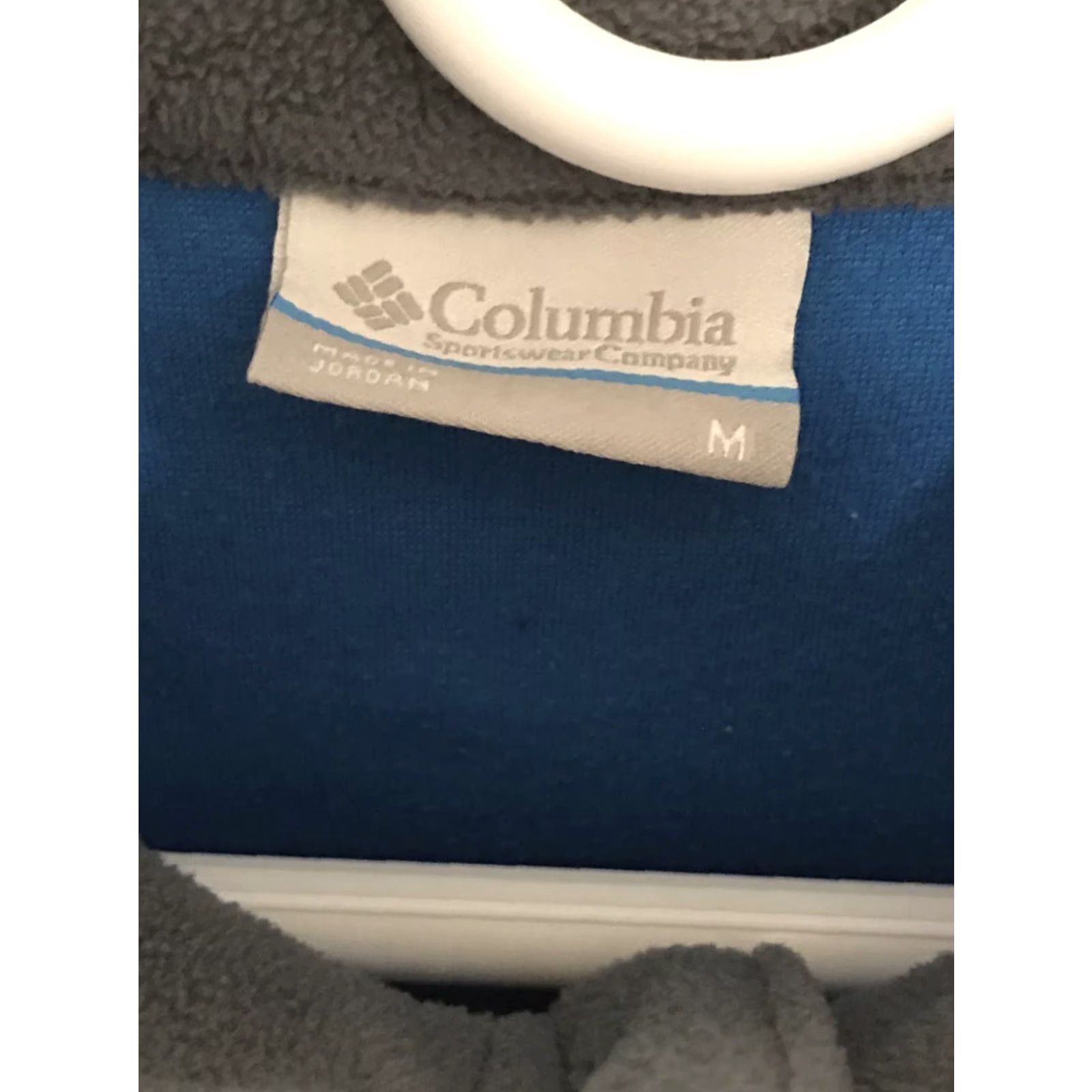 Vintage Columbia Fleece Jacket Women's Pullover Zip 1/4 Blue Gray Size M Regular Short Sleeve Casual Winter Fall Spring - Vintage No Size M / US 6-8 / IT 42-44 - 5 Thumbnail