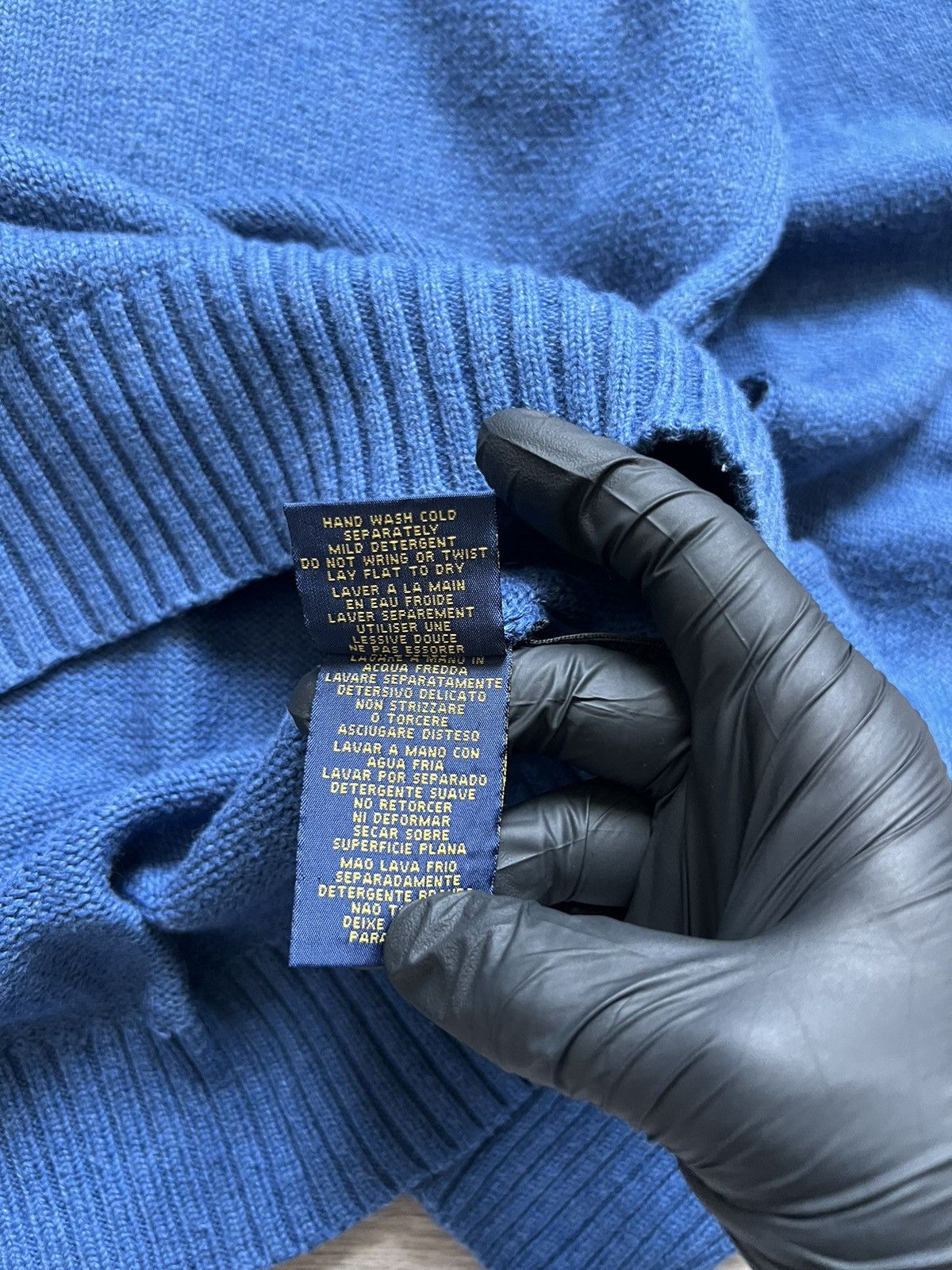 Ralph Lauren Vintage POLO RALPH LAUREN 1/4 Zip Sweater Old Money Size US L / EU 52-54 / 3 - 6 Thumbnail