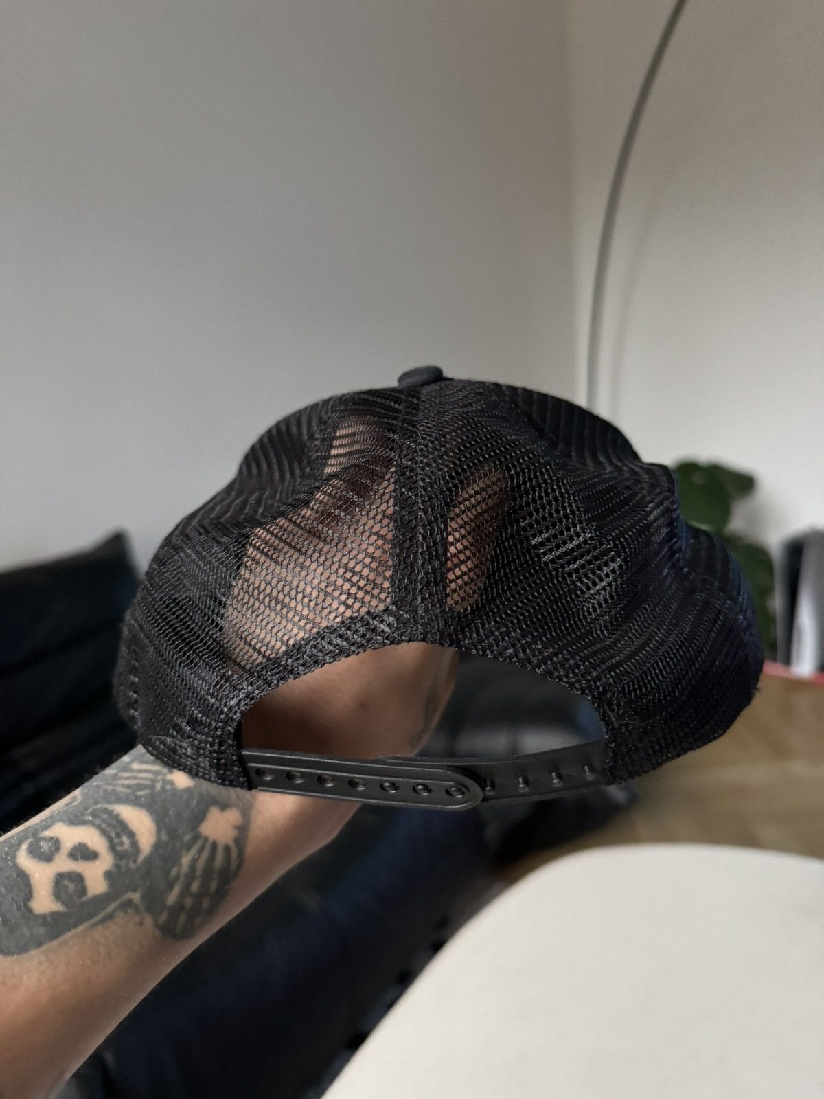Vintage John Hatter & Co FUCK YOU HOW ABOUT THAT Black Trucker Hat Size ONE SIZE - 3 Thumbnail