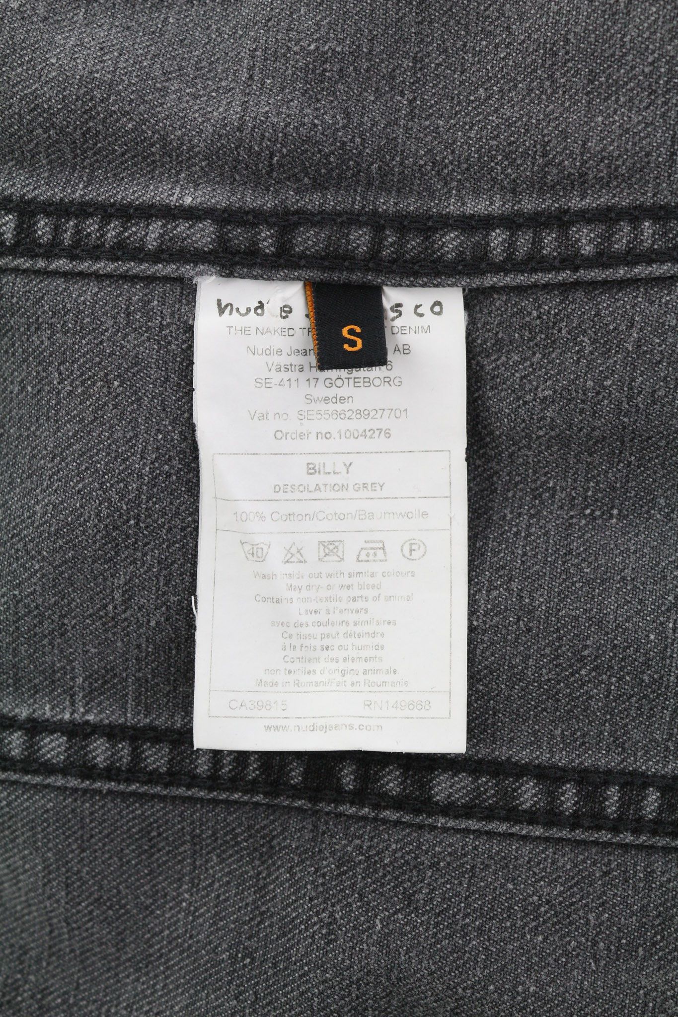 Nudie Jeans BILLY S Desolation Grey Polo Pockets Mid Jacket 82457 Size US S / EU 44-46 / 1 - 7 Thumbnail