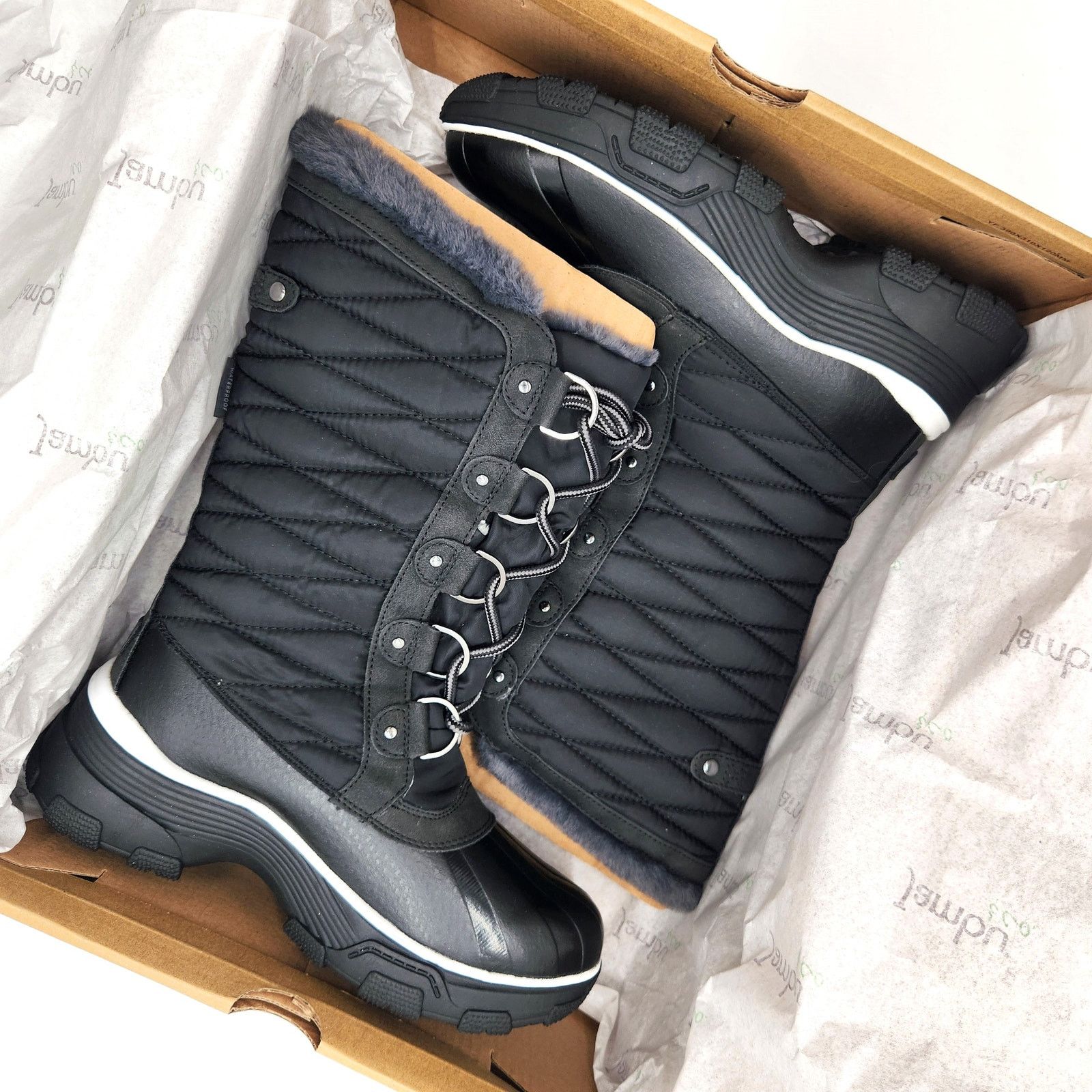 The Unbranded Brand JBU by Jambu Women Black Water Resistant Winter Boots Size 6 Size US 6 / IT 36 - 2 Thumbnail