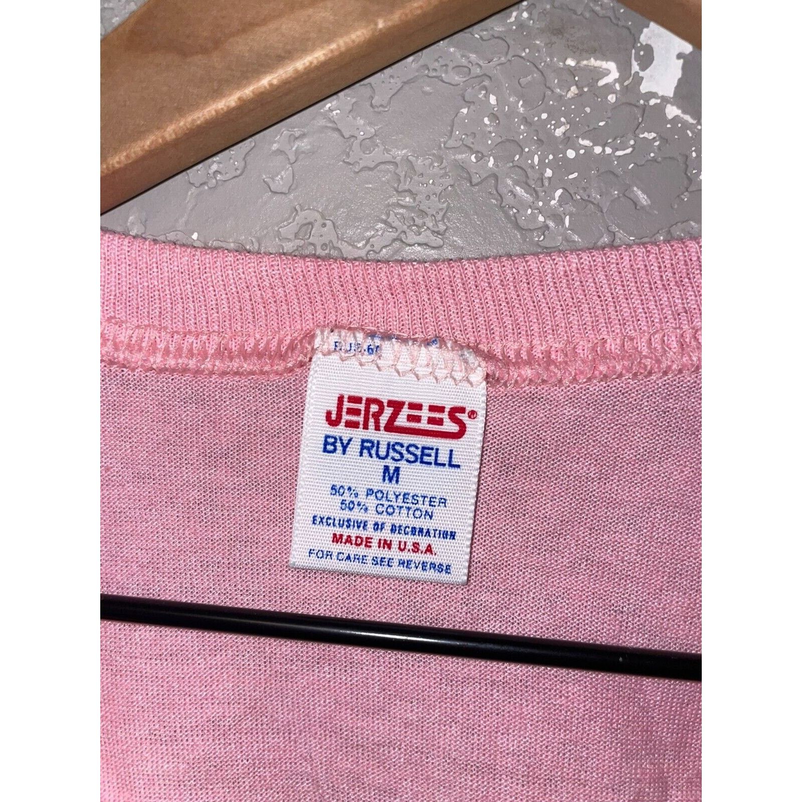 Jerzees 1980s Women's Jerzees Pink Sleeper Sleep Shirt 80s Women OS Size L / US 10 / IT 46 - 8 Thumbnail